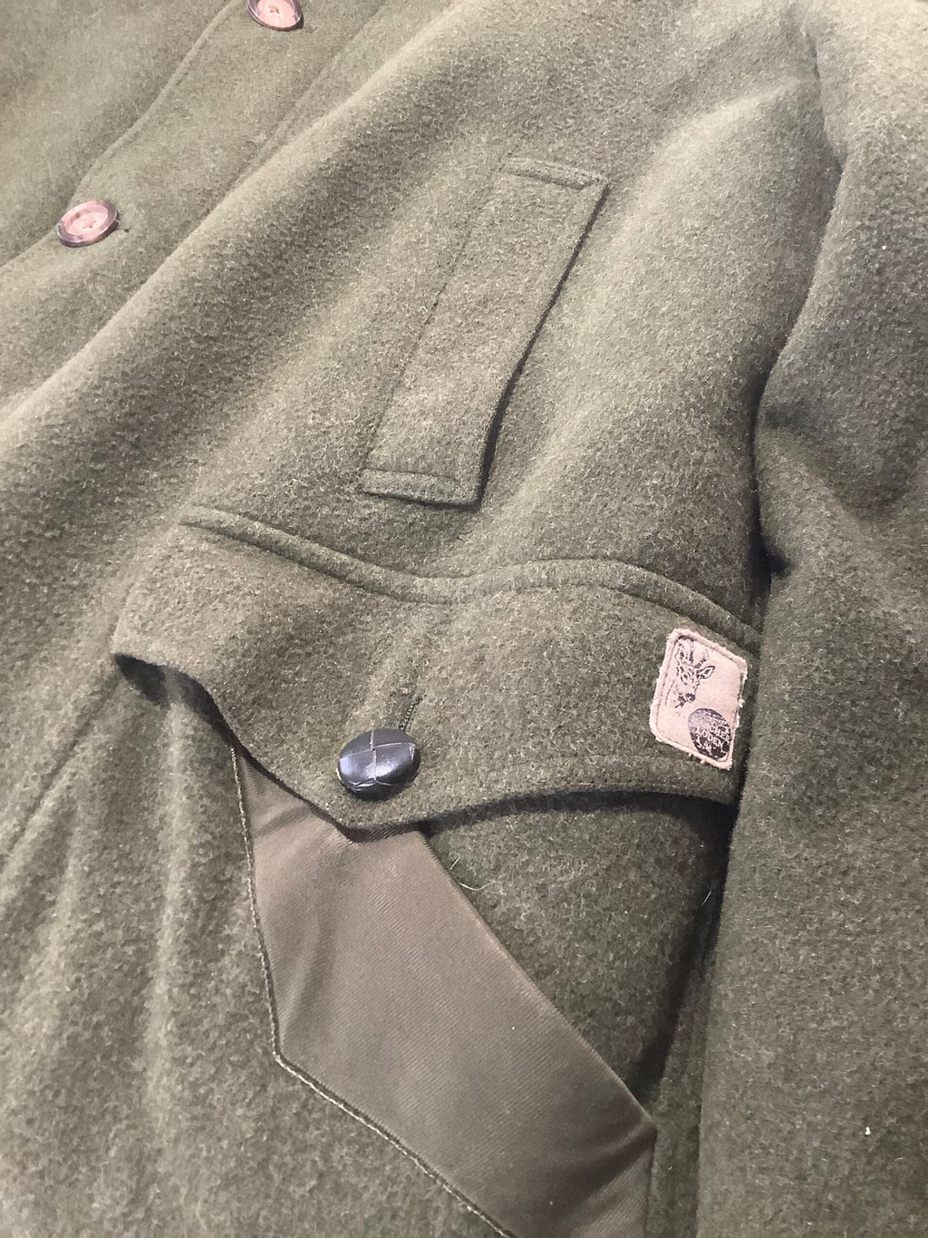 ORIGINAL AUSTRIAN RASCHEN LODEN PURE WOOL OUTDOORSMAN HUNTING COAT