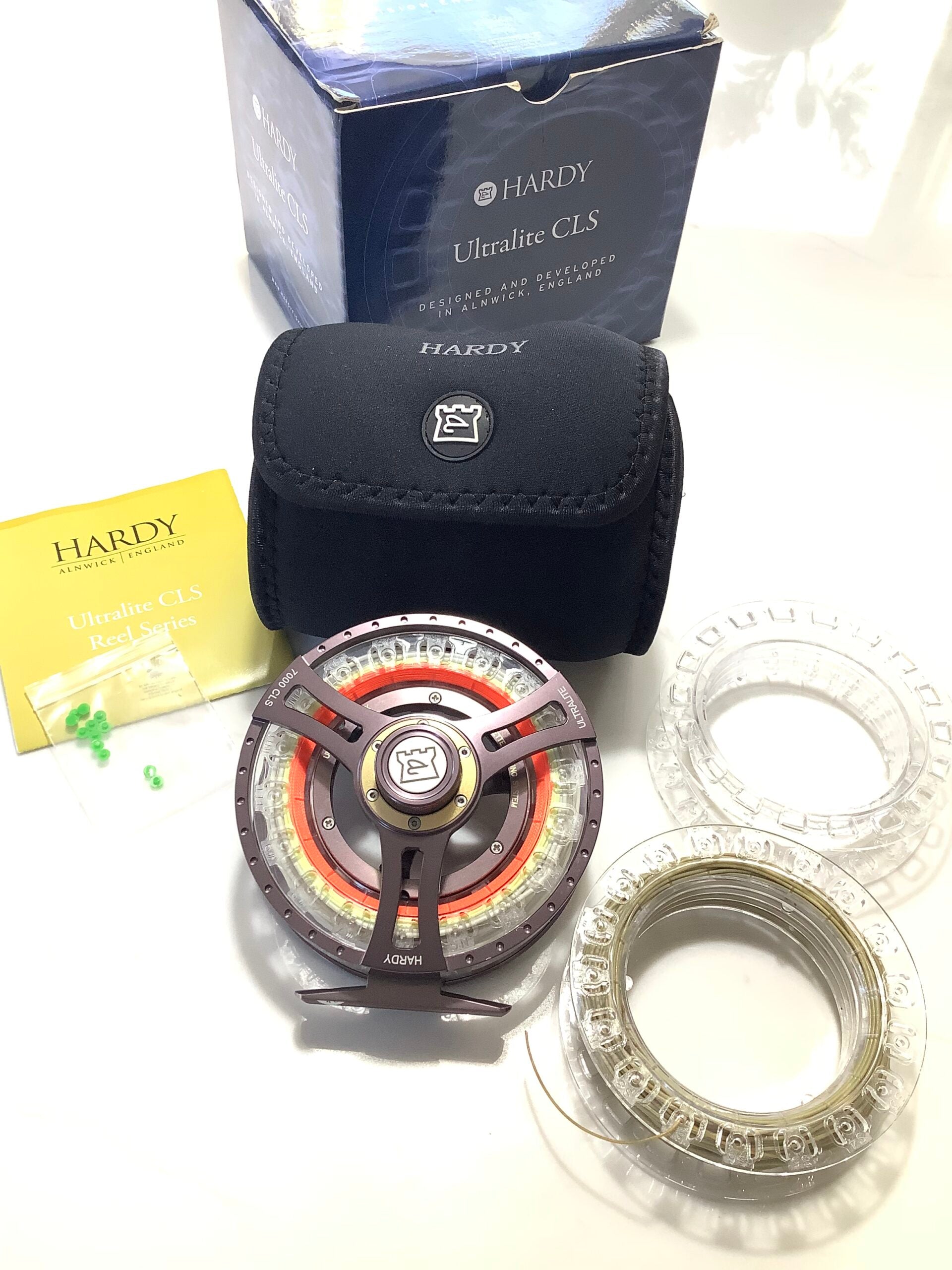 As New Hardy Bros Ultralite CLS 7000 Fly Reel with New Lines