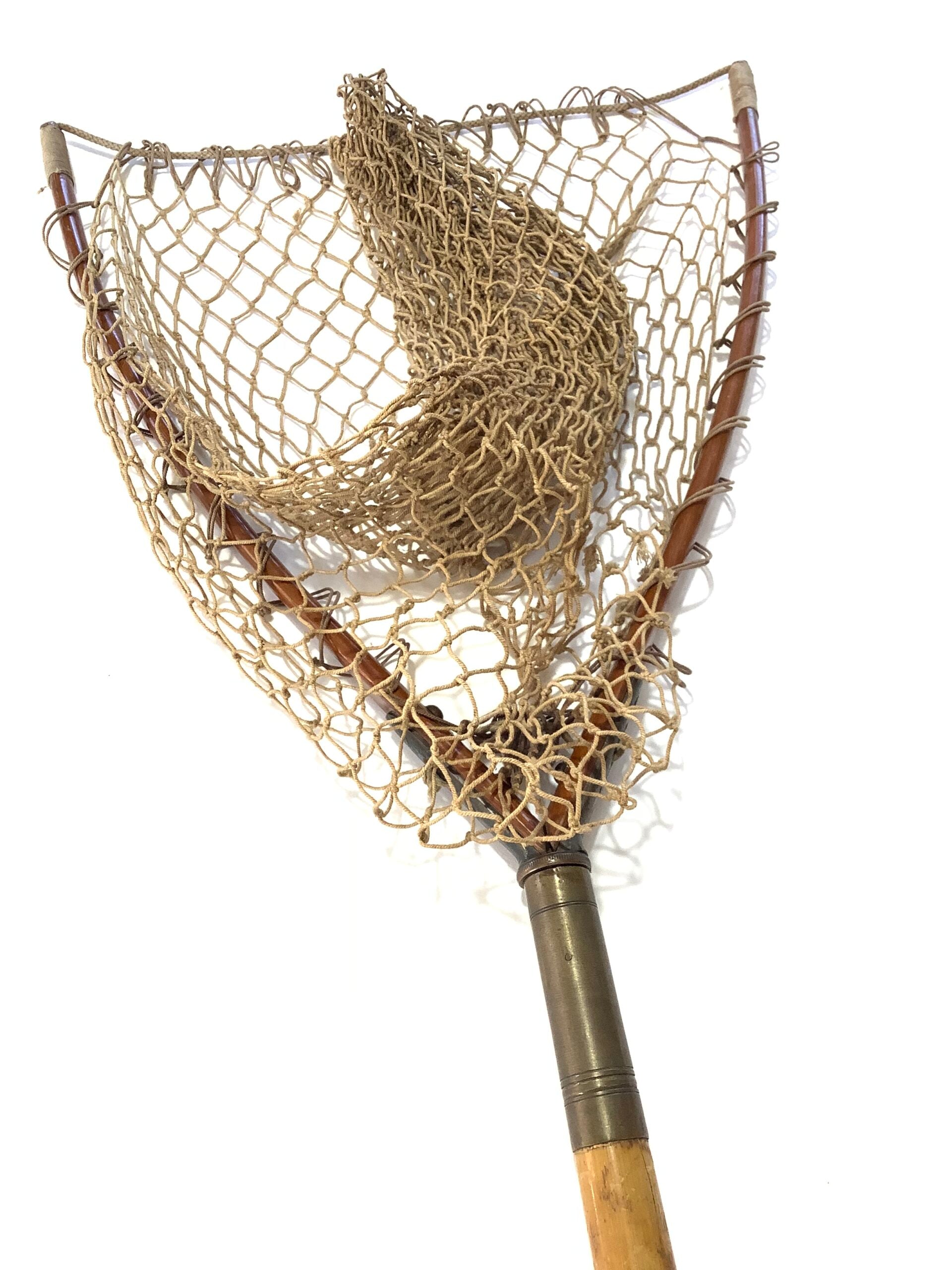 Antique early Hardy Bros small trout landing net