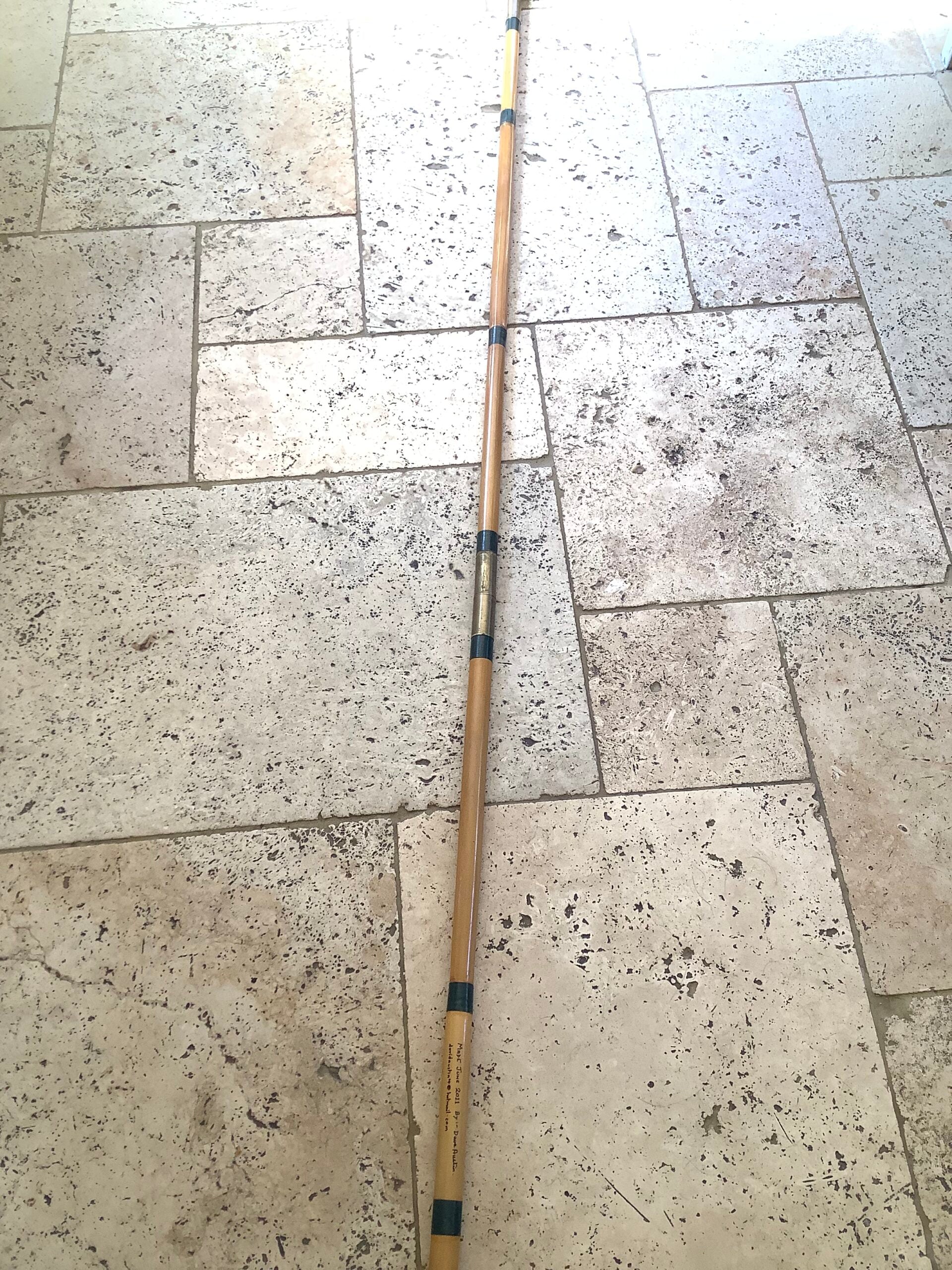 Hand built Tonkin Cane Landing Net by Dave Austin belonged to Martin James M.B.E