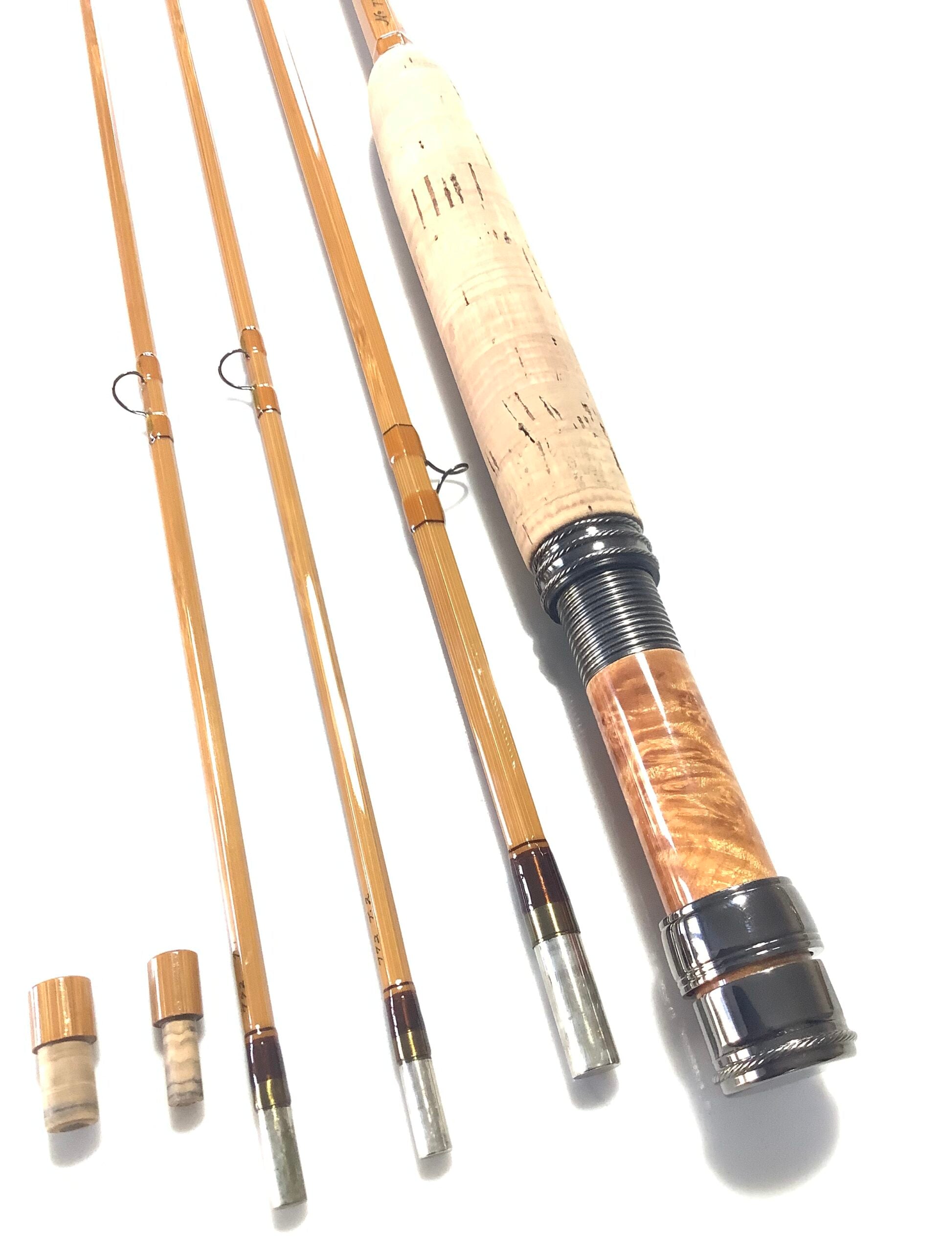 Stunning H.L.JENNINGS Built Cane 3 piece 8ft #5 Fly Rod