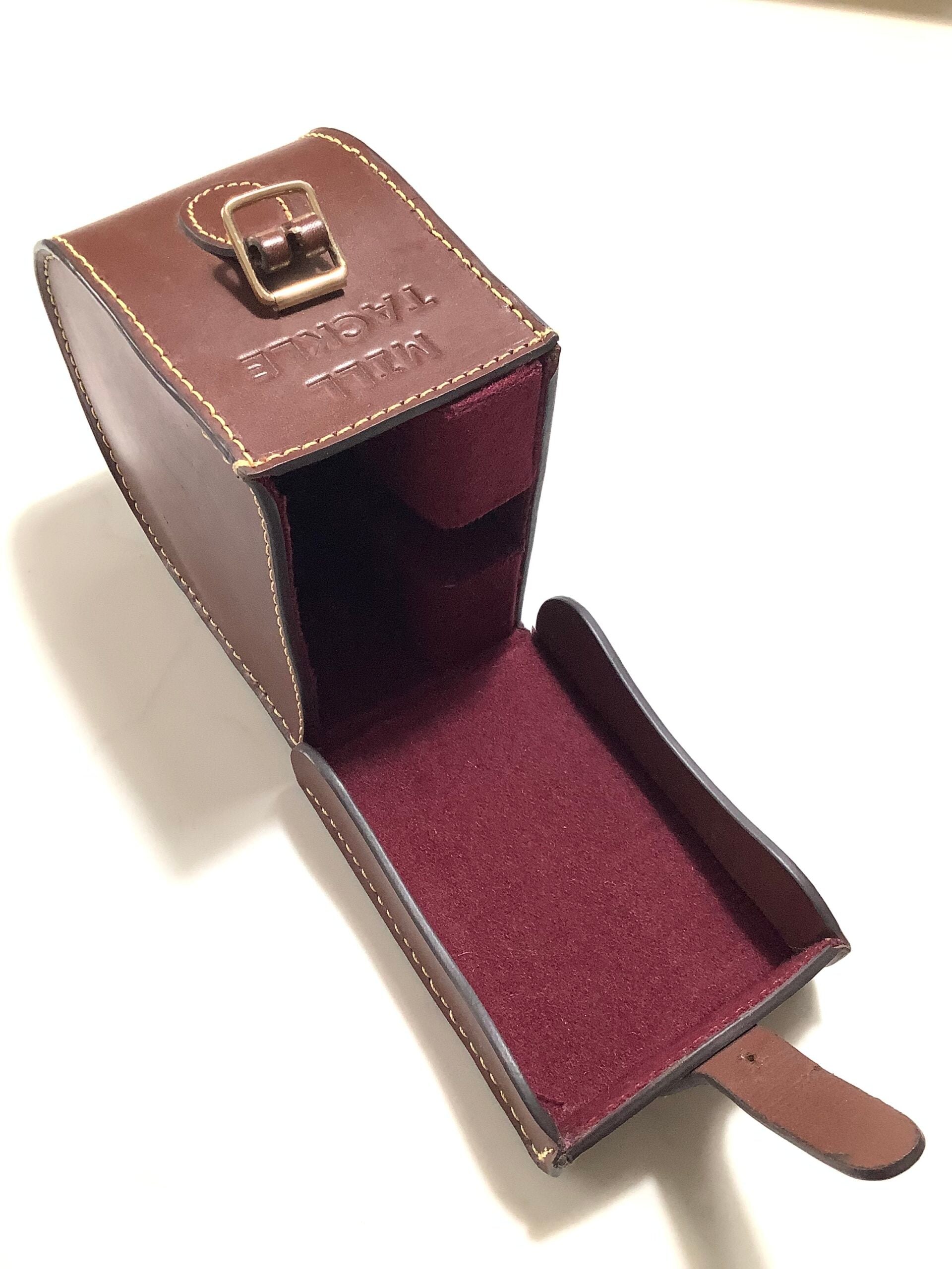 Rare Garry Mills Block Leather Reel case