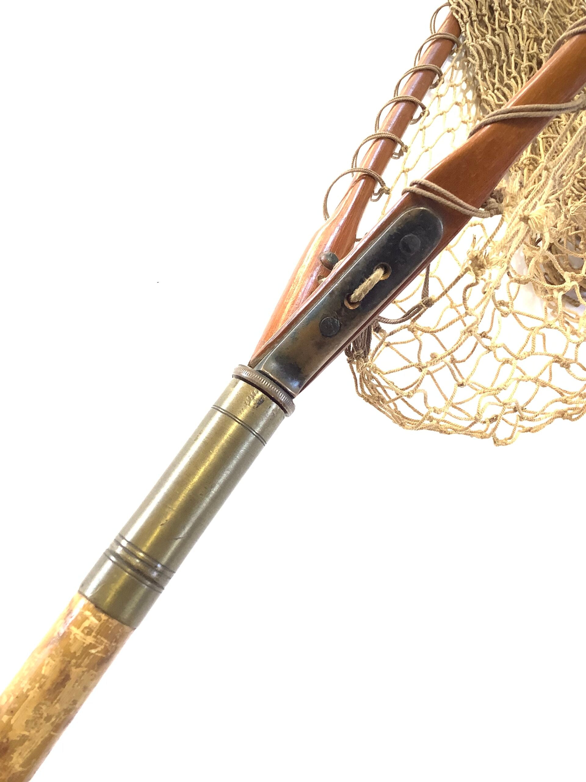 Antique early Hardy Bros small trout landing net