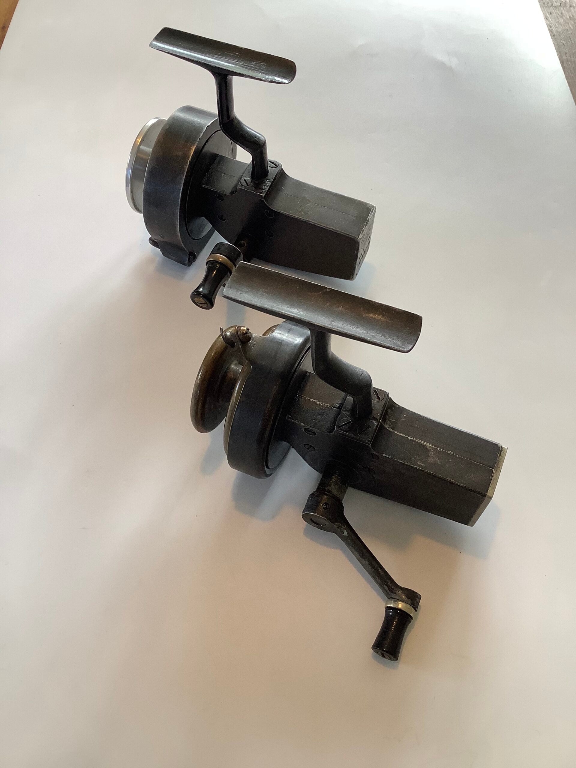 Scarce Walter Dingley first model fixed spool spinning reels