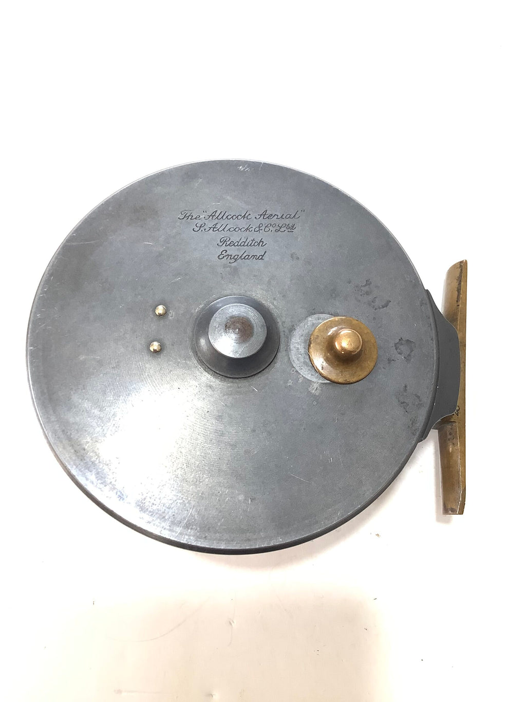Rare Antique SCRIPT ENGRAVED ALLCOCK AERIAL CENTREPIN