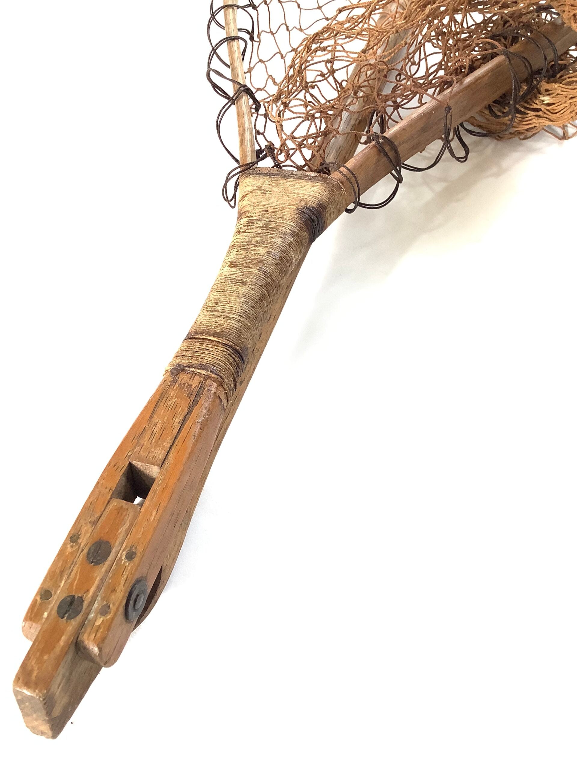 Rare HARDY BROS Antique circa 1870s Ash Folding Trout Fly Fishers Net