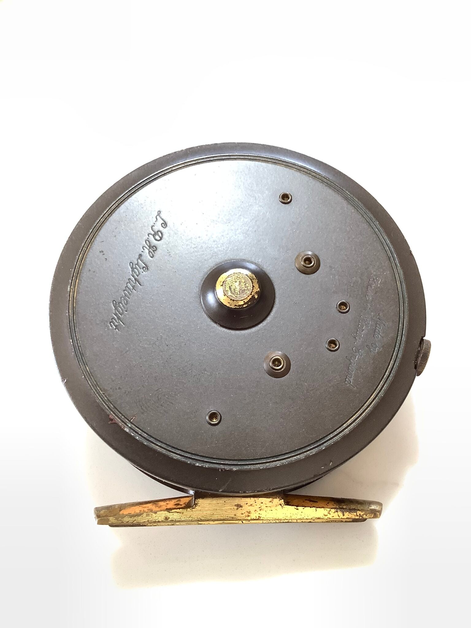 Vintage Hardy Bros GOLDEN LRH Lightweight Edition Fly Reel
