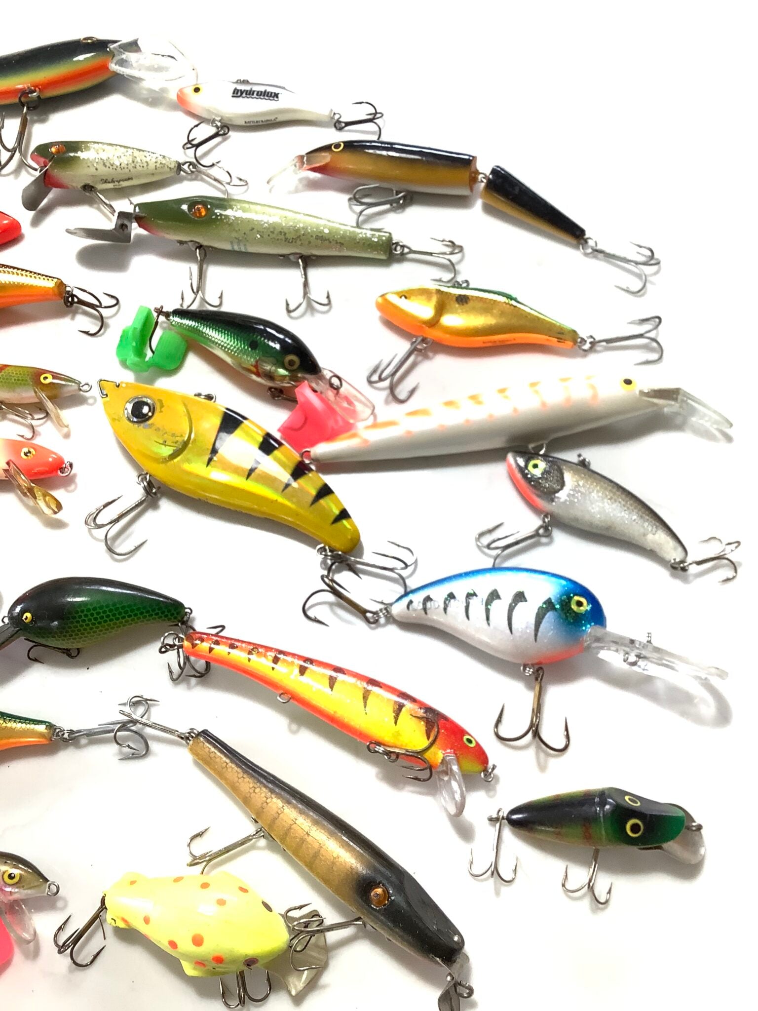 Job lot over 30 X Best Rattlin Rapalas, Abu, Manns, SPRO, HEDDON, Shakespeare and more.