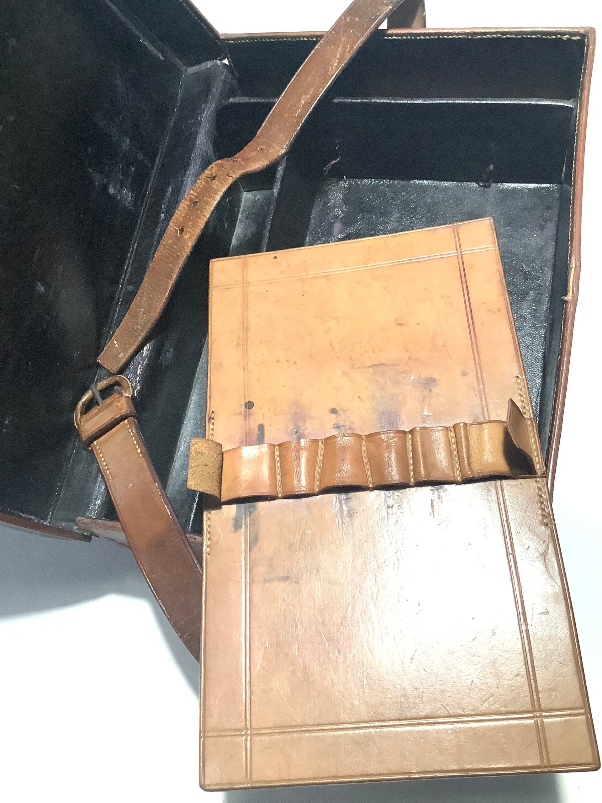 Antique Leather Hold-all or Tackle Box etc.