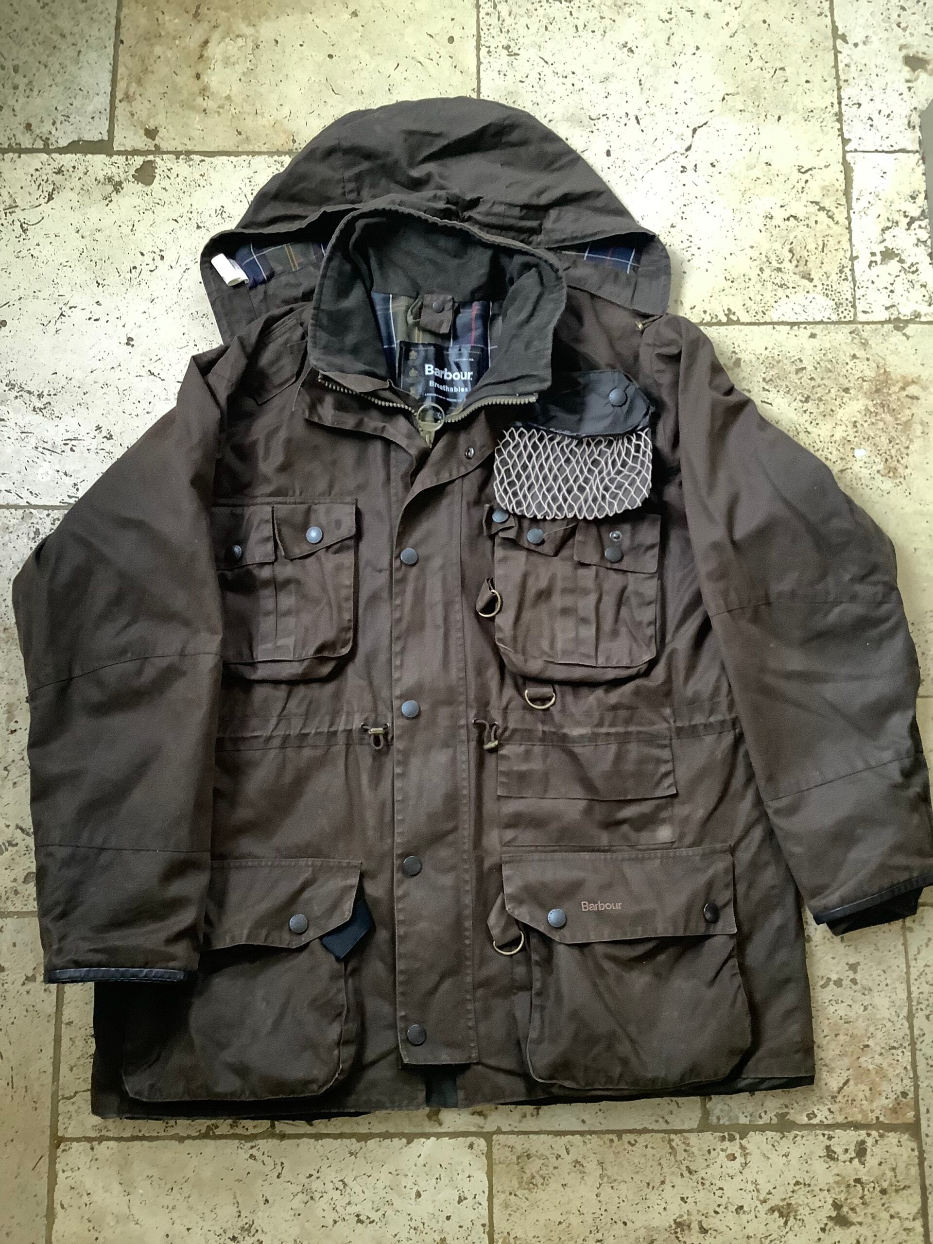 Rare Barbour “DryFly” XL Waxed Endurance Jacket