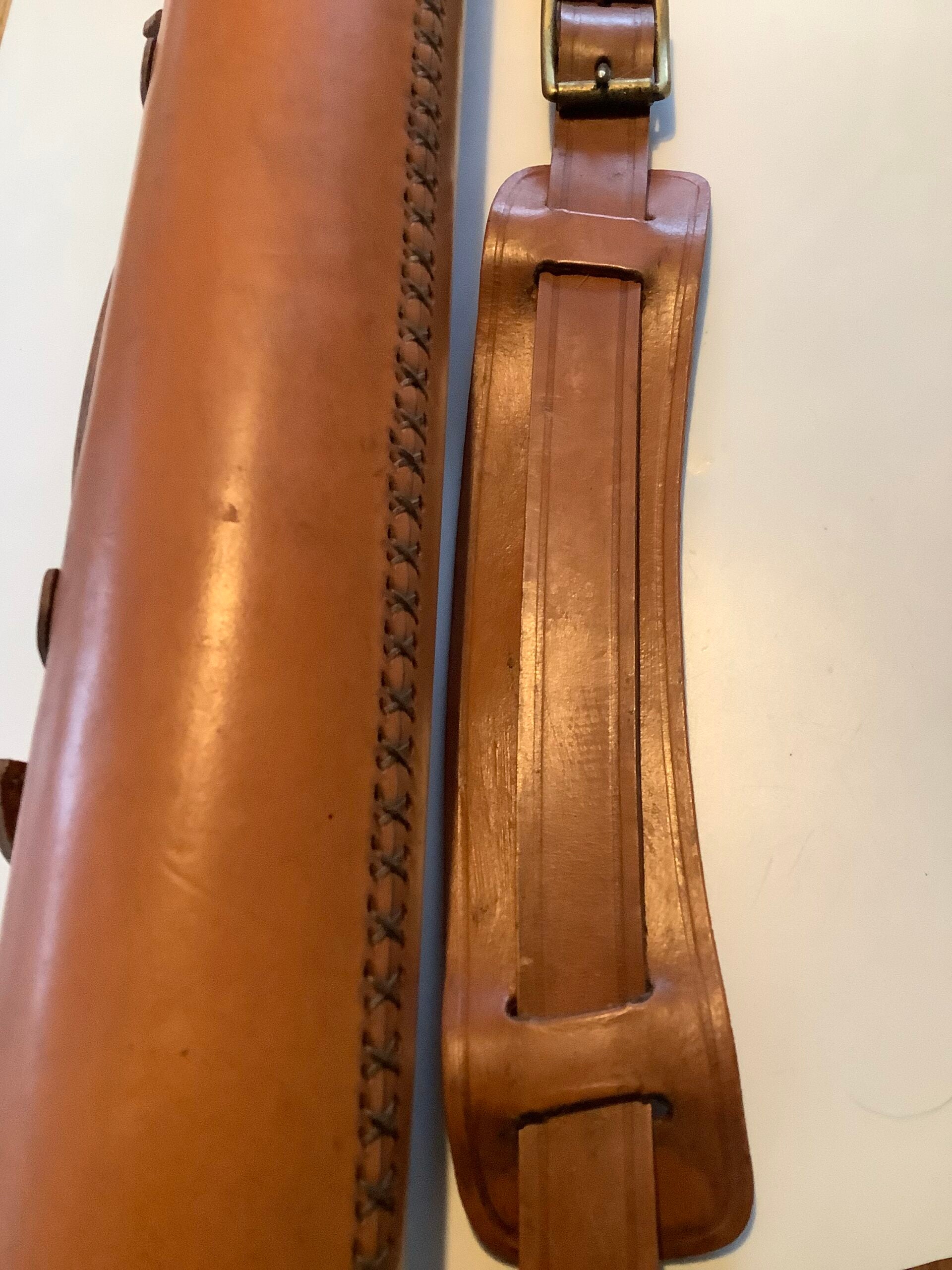 Brett Parsons Hand Crafted Leather Rod Carrier