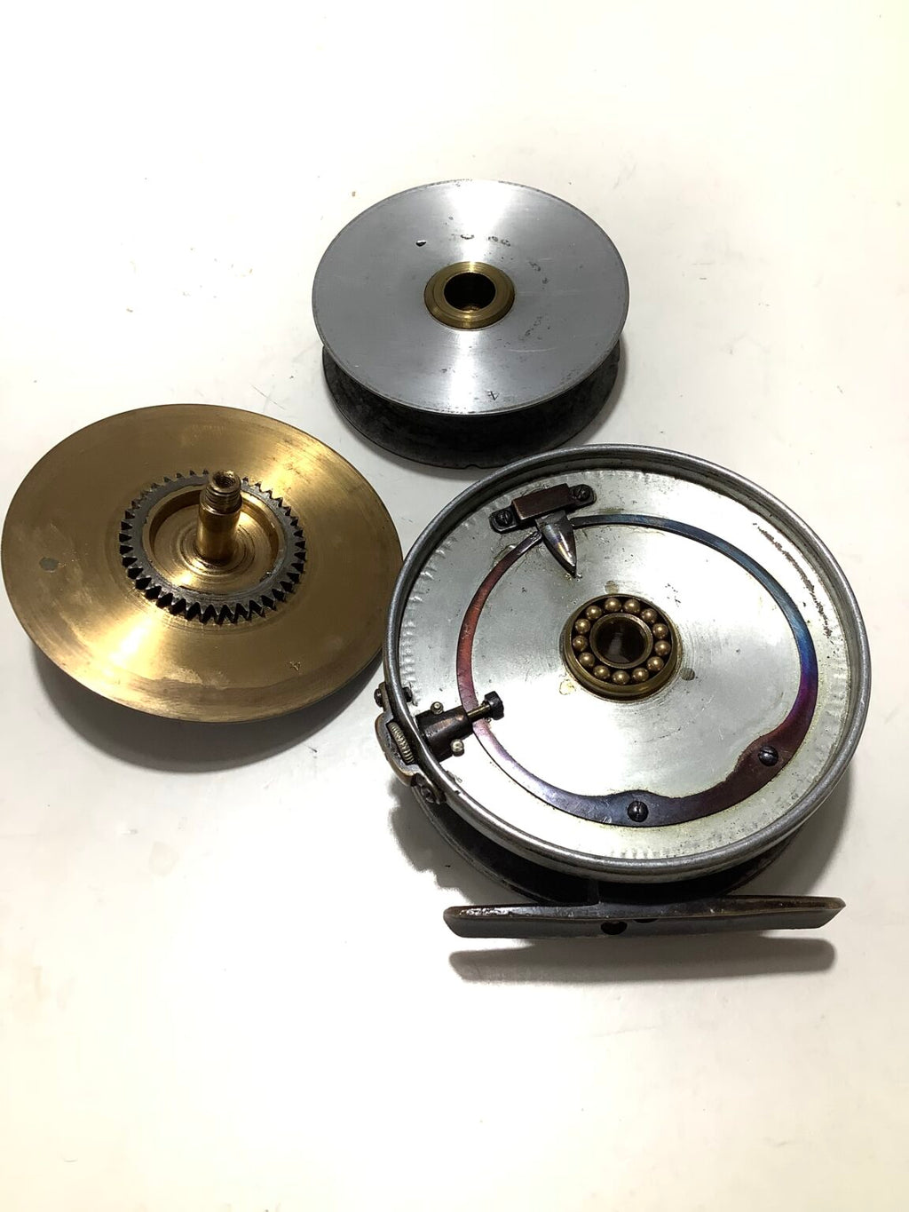 Very Rare Antique HARDY BROS Brass Faced Perfect Narrow Drum Fly Reel