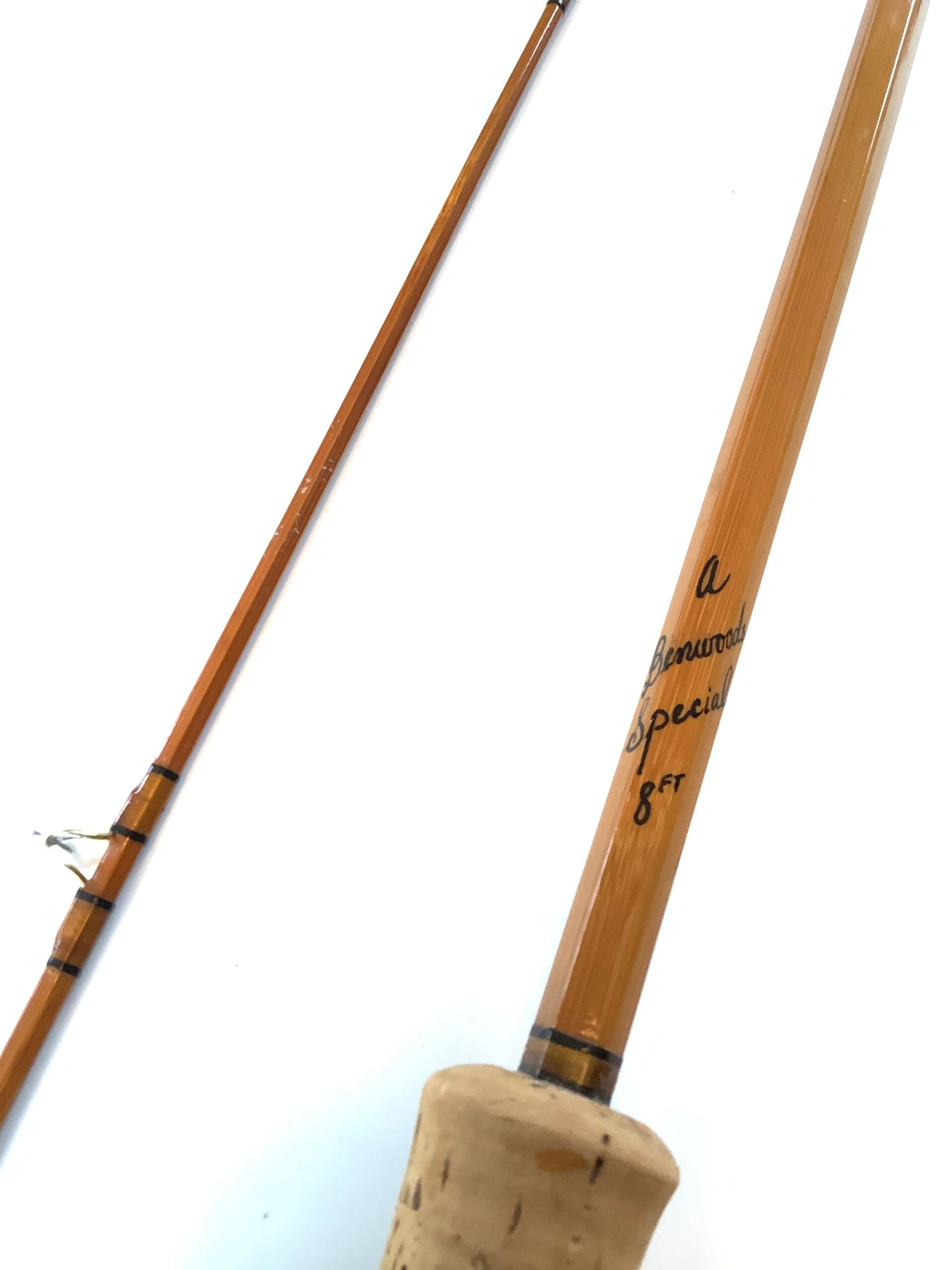 Rare Benwoods  of London Built cane 8ft Special Rod