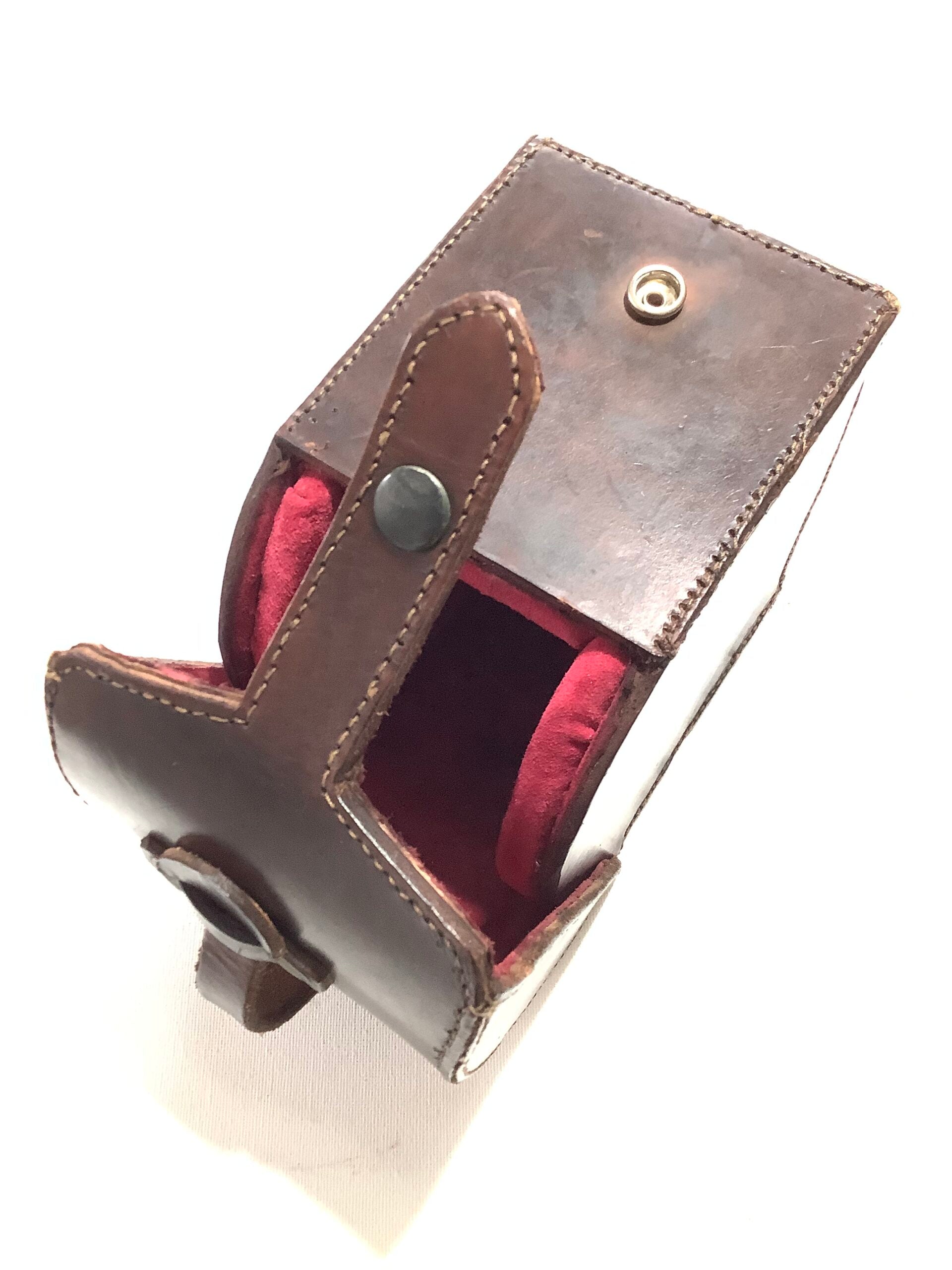Vintage Block Leather Reel Cases