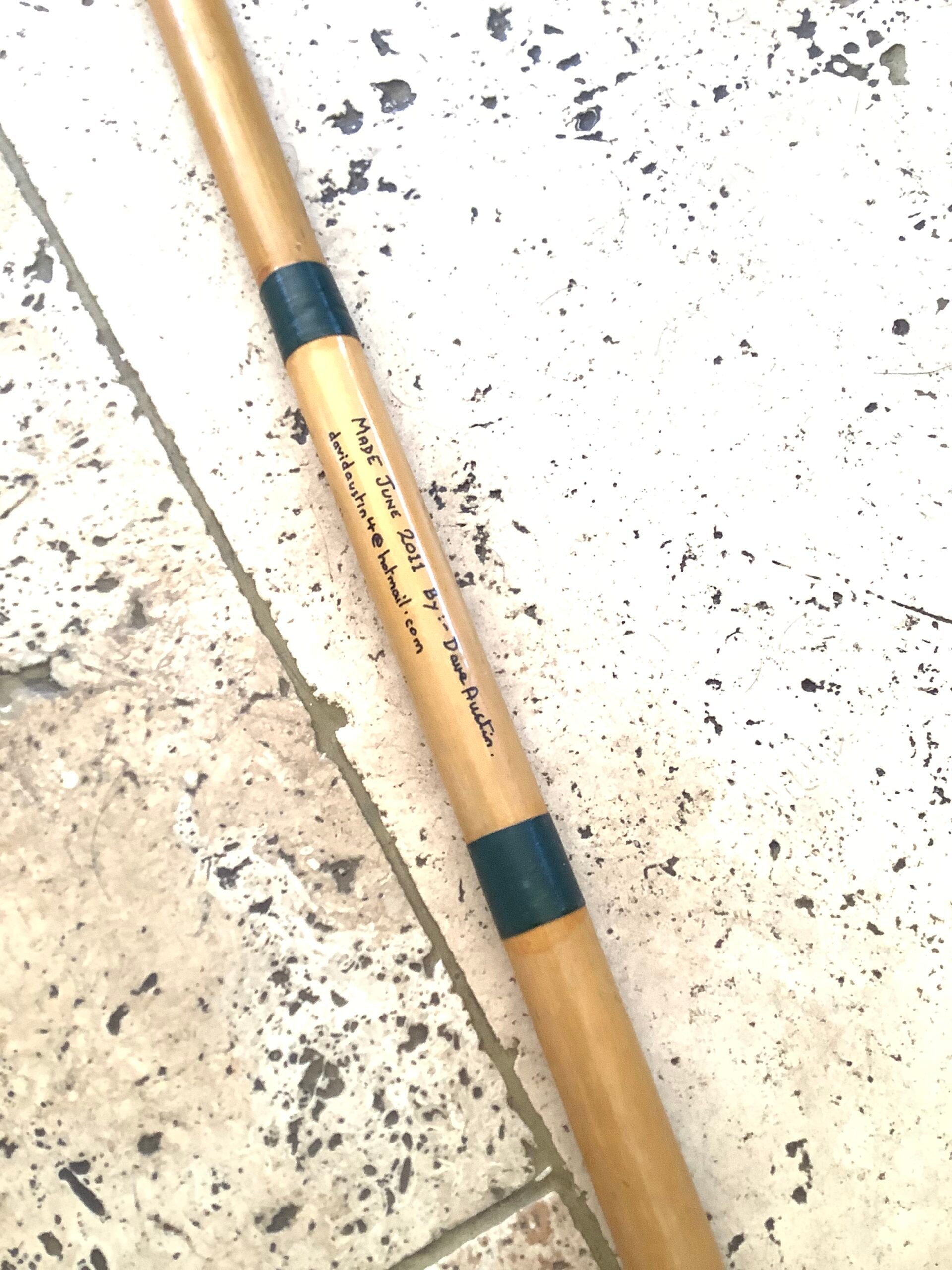Hand built Tonkin Cane Landing Net by Dave Austin belonged to Martin James M.B.E