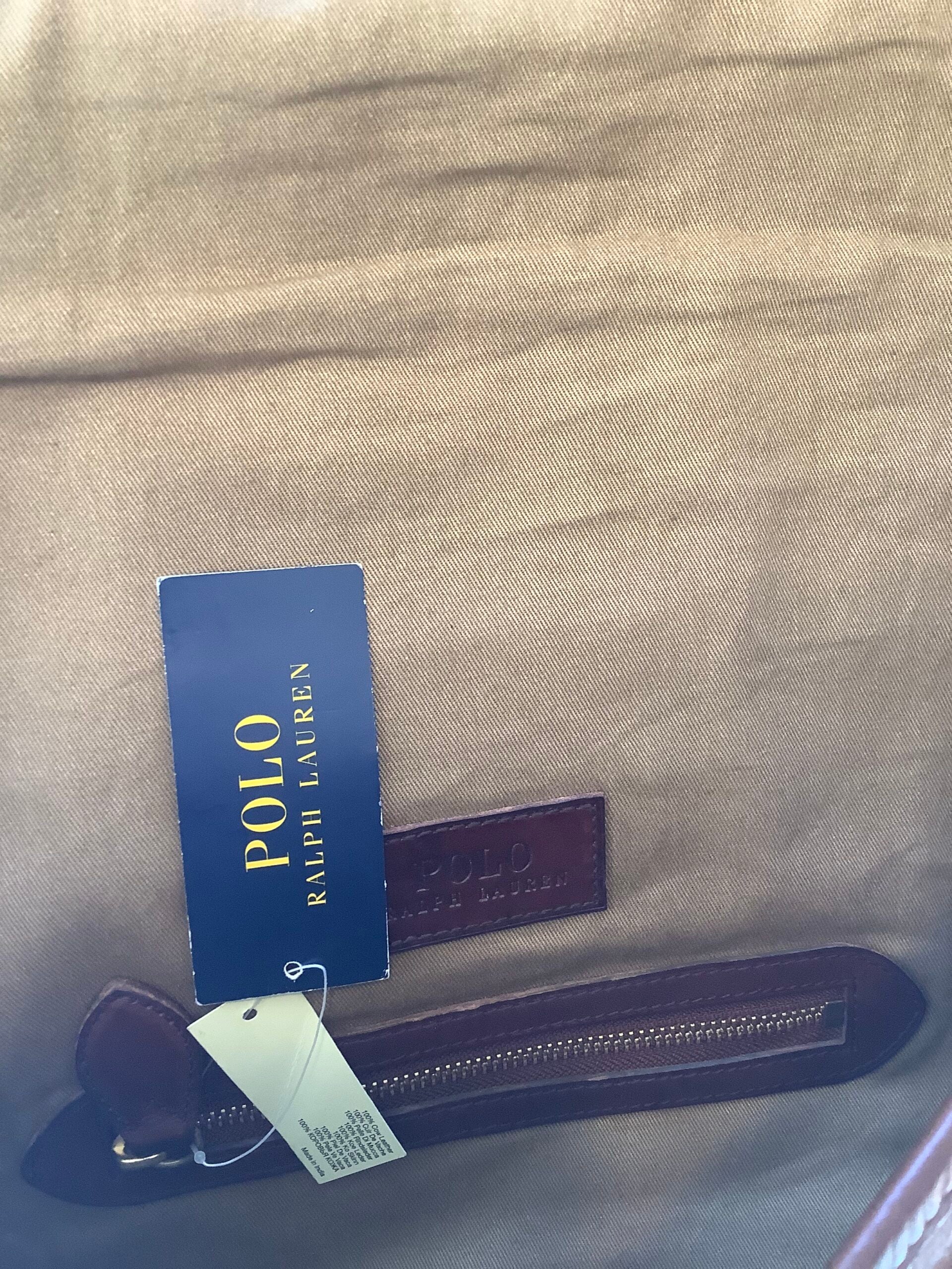 Rare Ralph Lauren “Heritage Fisherman’s” Bag Full leather New with Tags