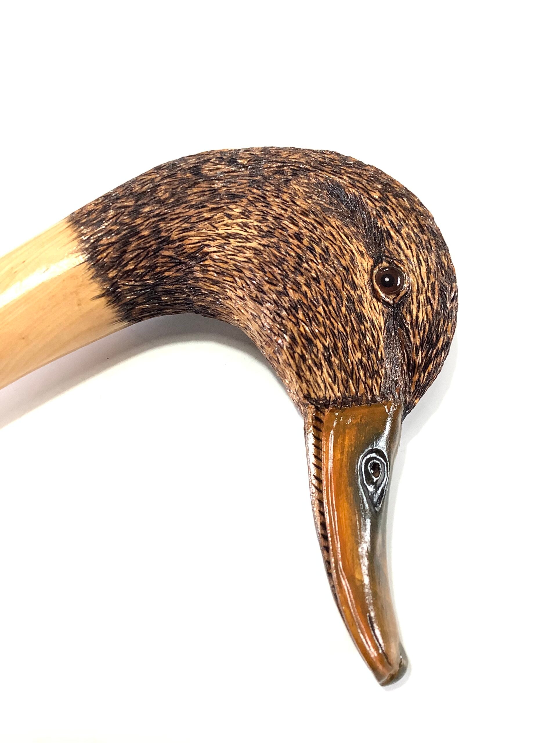 IAN TAYLOR HAND CRAFTED MALLARD WALKING STICK Maker to The Royals Celebrates