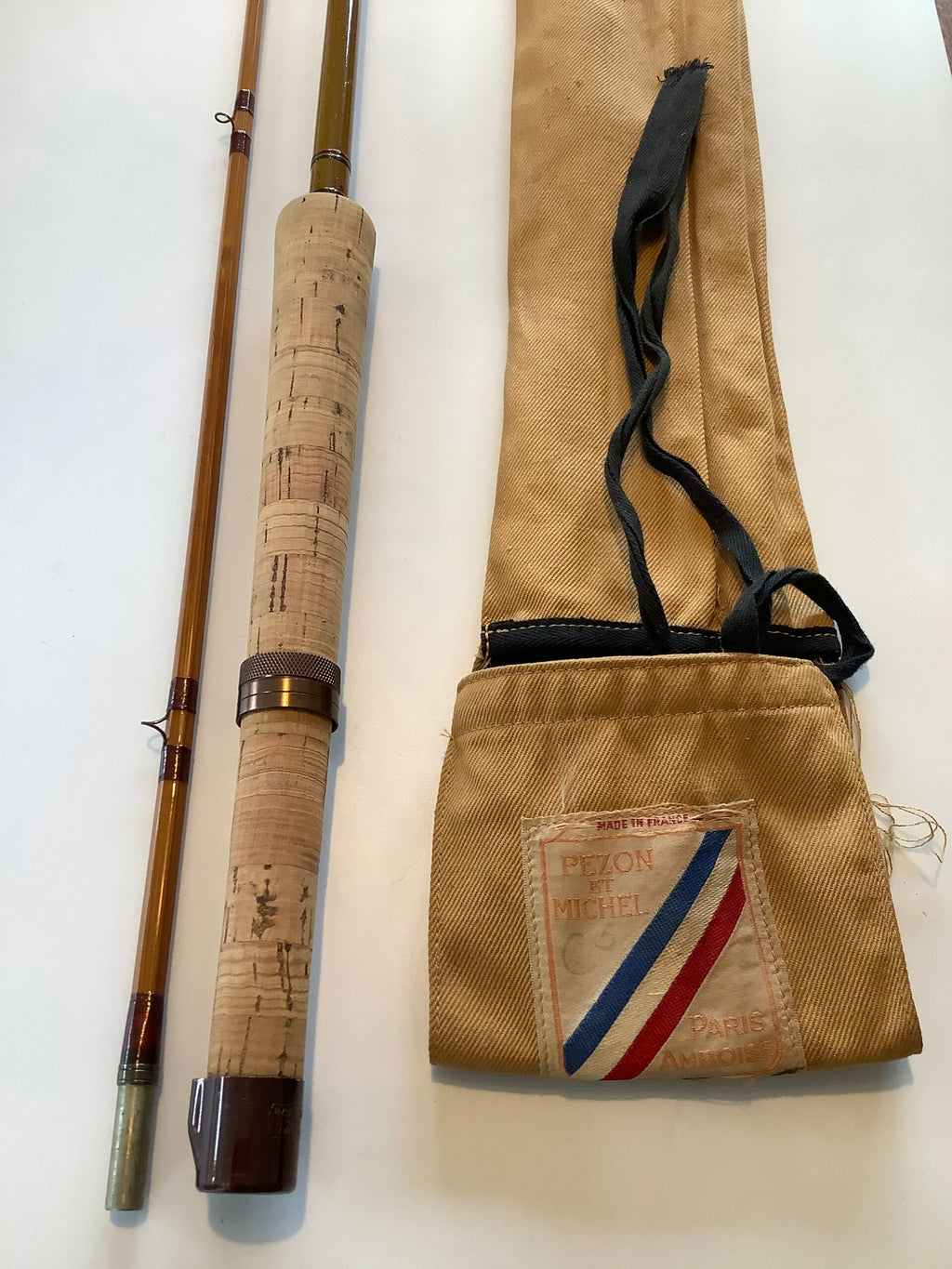 Scarce Pezon et Michel Ritz “Variopower Competition “ 7ft 9” built cane tip with hollow fibre bottom section
