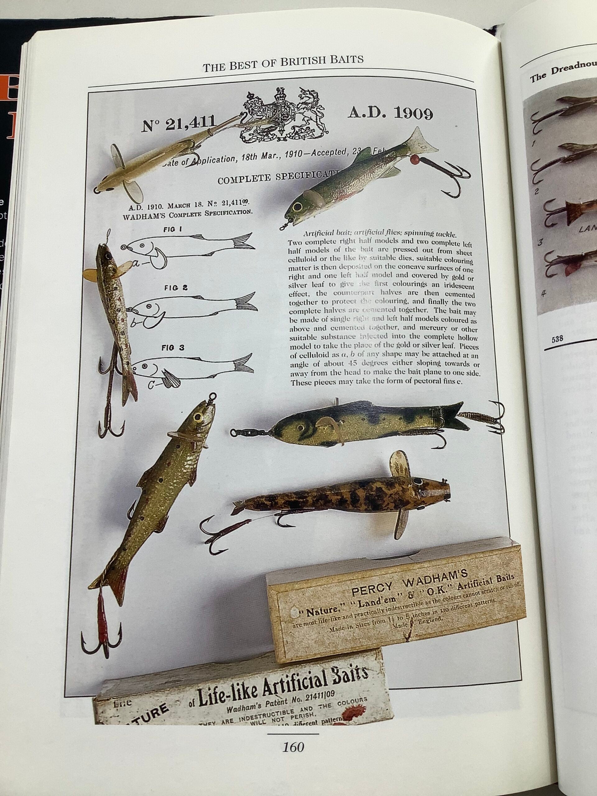 Collection of Vintage PERCY WADHAMS Baits/Lures