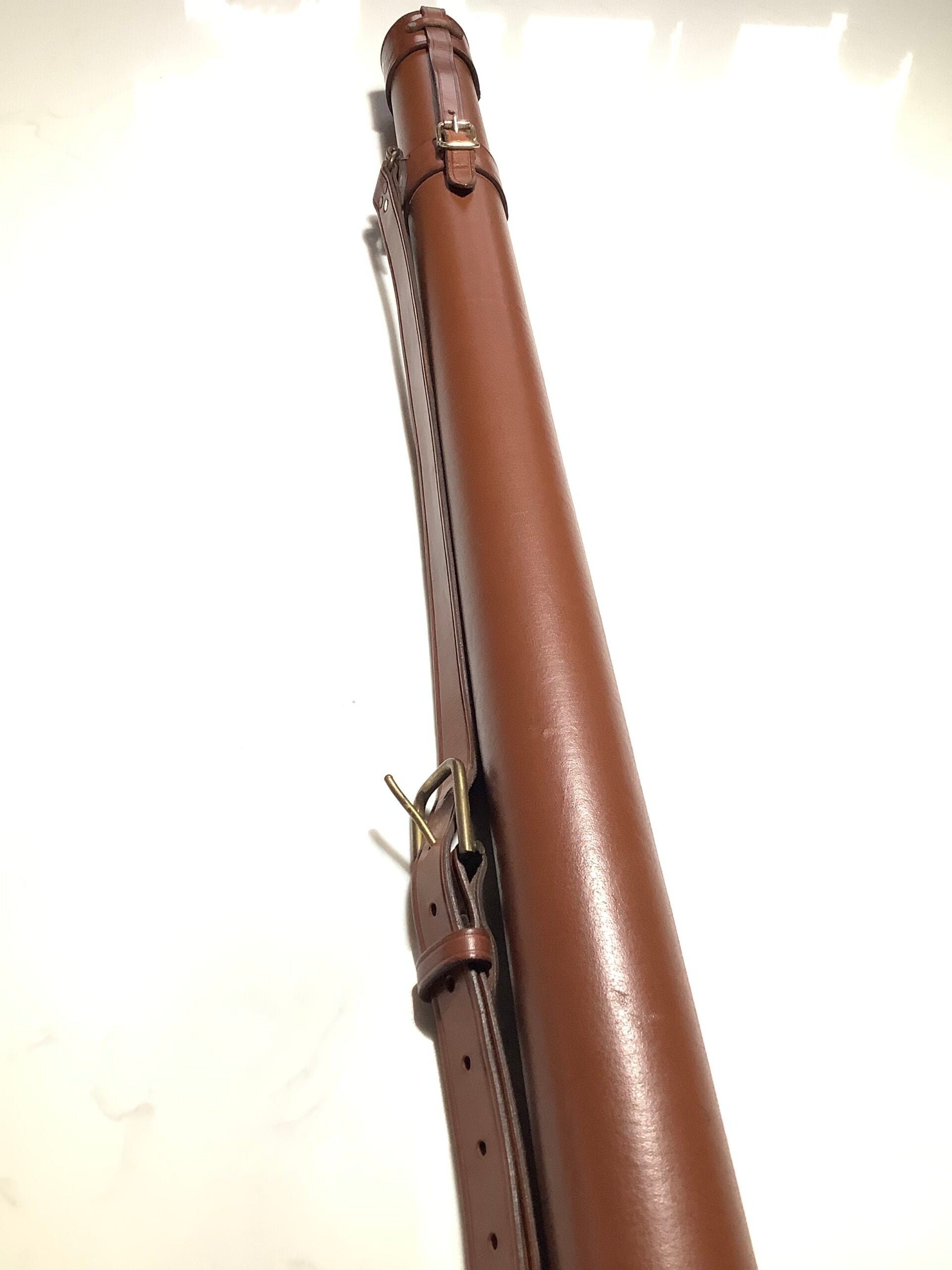 Best Quality HUGH GRIEVE Hand Crafted Saddle Leather Rod Holder