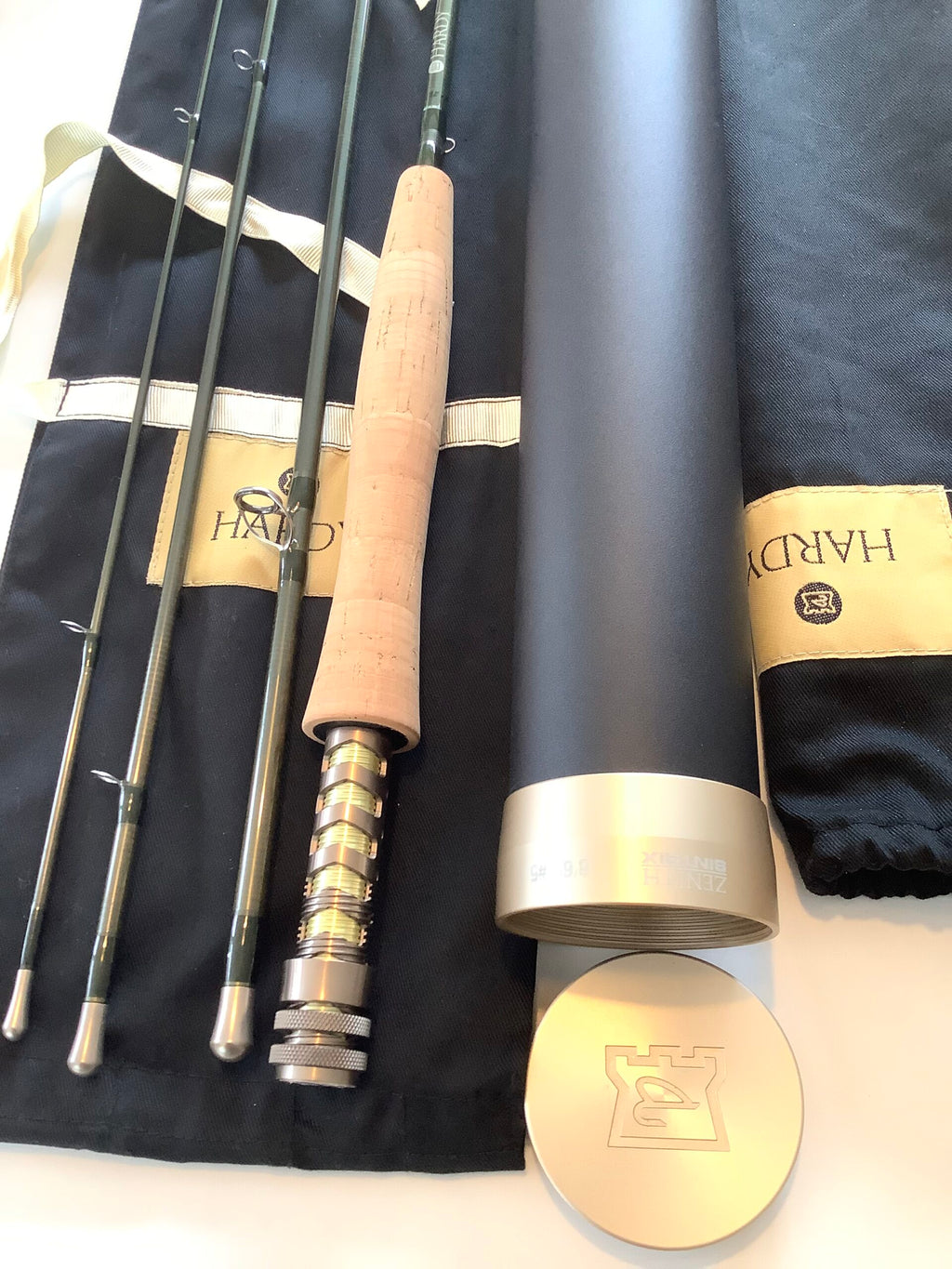 New Hardy Bros 8ft 6” Zenith Sintrix four piece traveller Fly rod