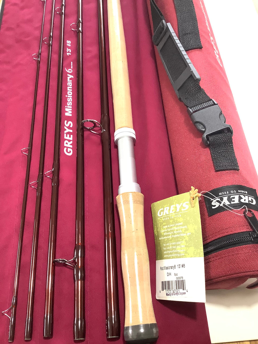 NEW unused GREYS HARDY “ MISSIONARY “ 6 Pce Salmon Fly Travel Rod