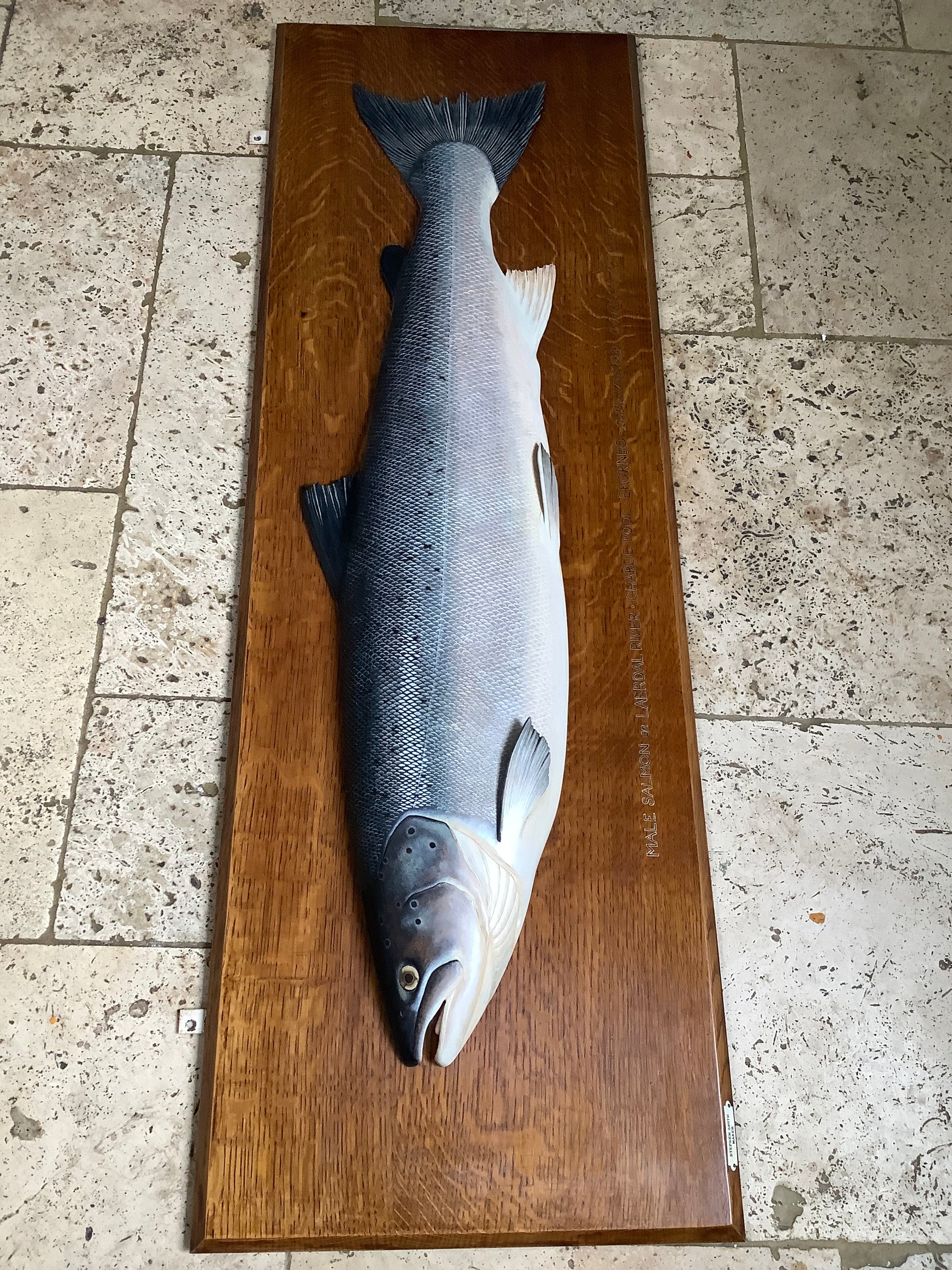 STEPHEN SMITH Masterpiece Hand Carved & Painted ATLANTIC SALMON