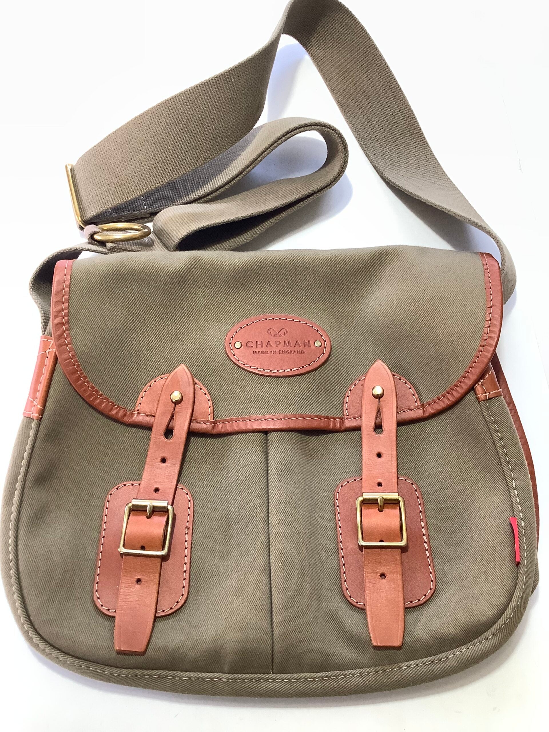 CHAPMANS “ Trout Fishers “ Canvas Leather Quality Bag