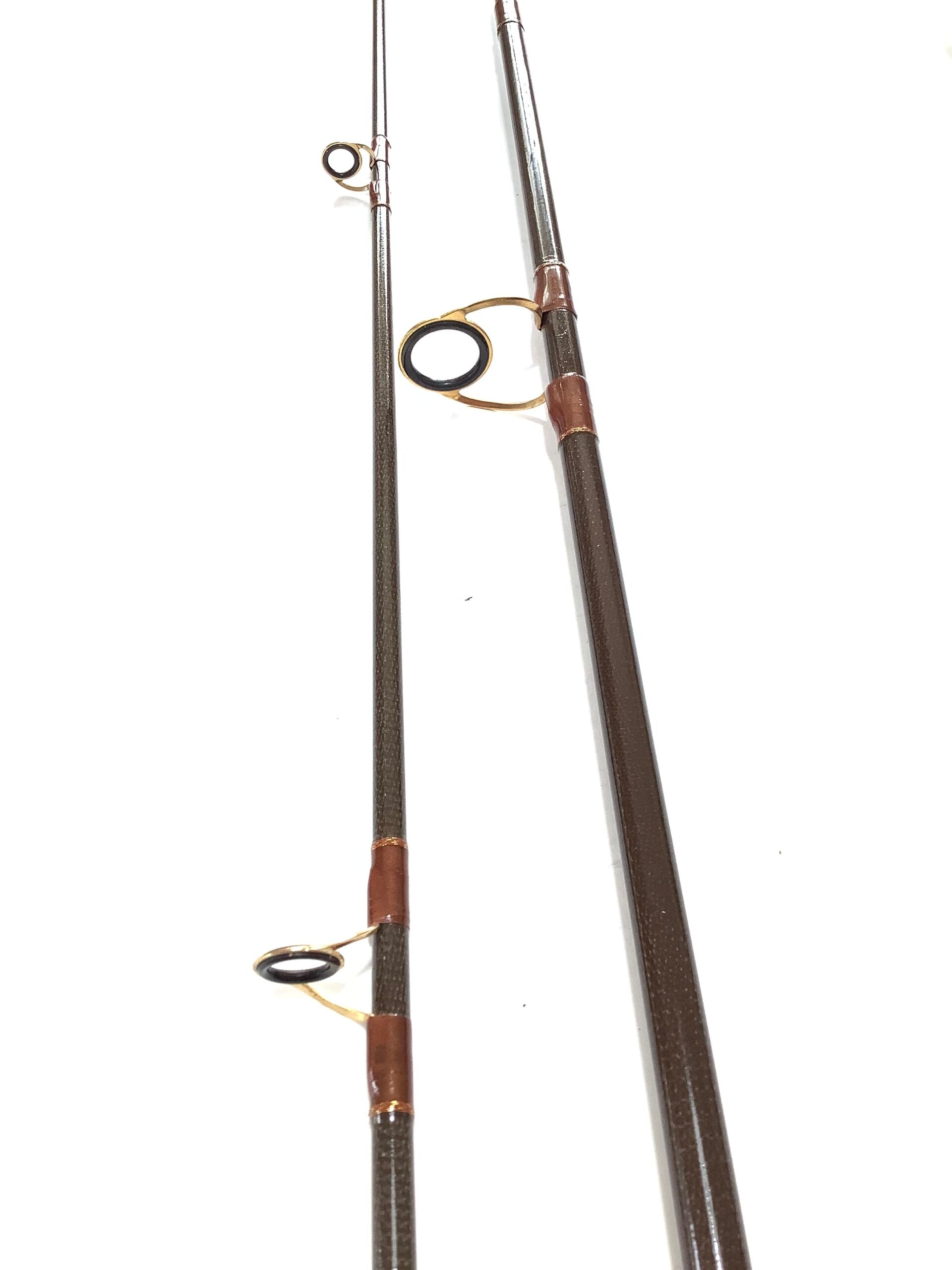 A Bespoke Special Built North Western Gold Plated Ringed 8ft Stalking Rod
