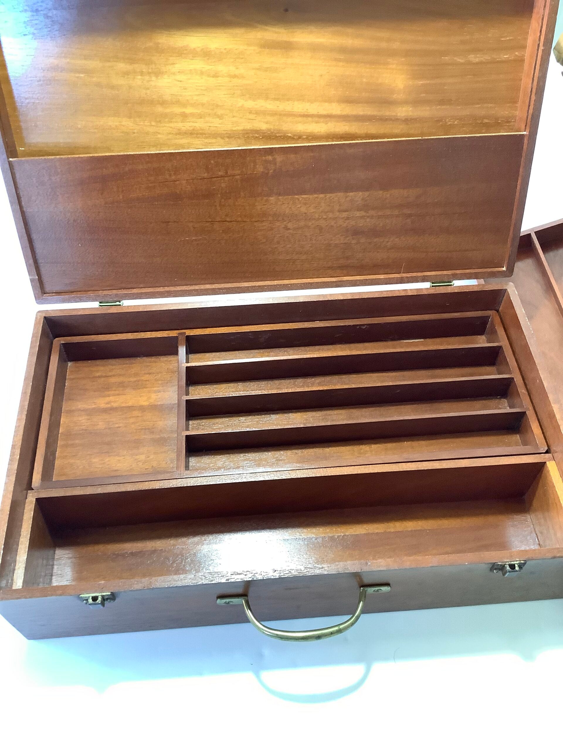Very Rare Vintage Richard Wheatley Mahogany Fly Tyers Cabinet