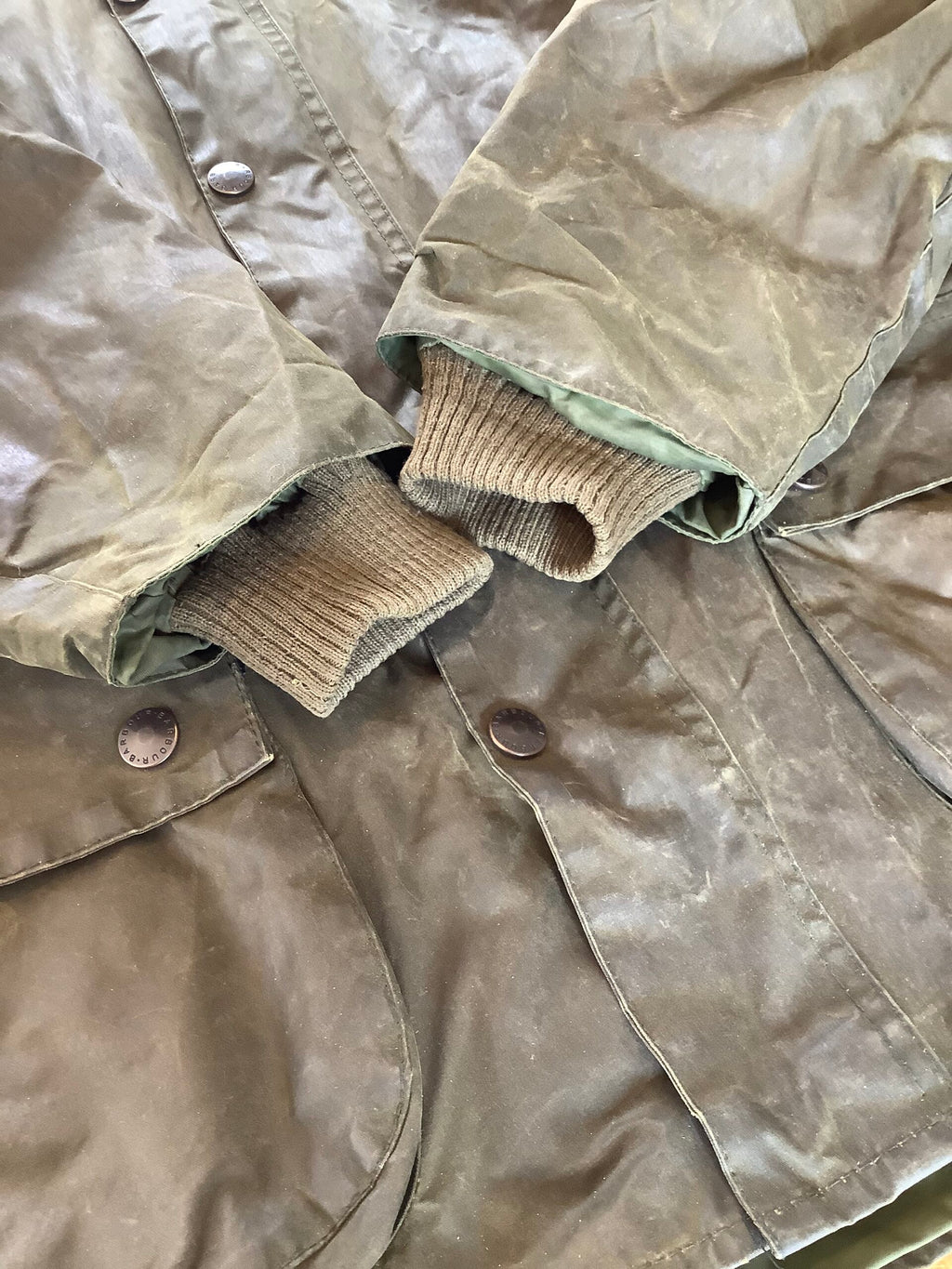 Vintage Barbour Bedale Wax Jacket With Hood
