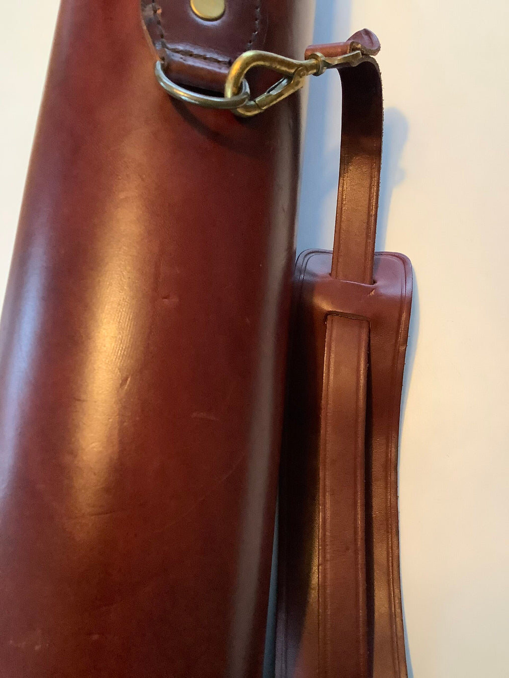 Rare Full leather Bruce Walker Rod carrier