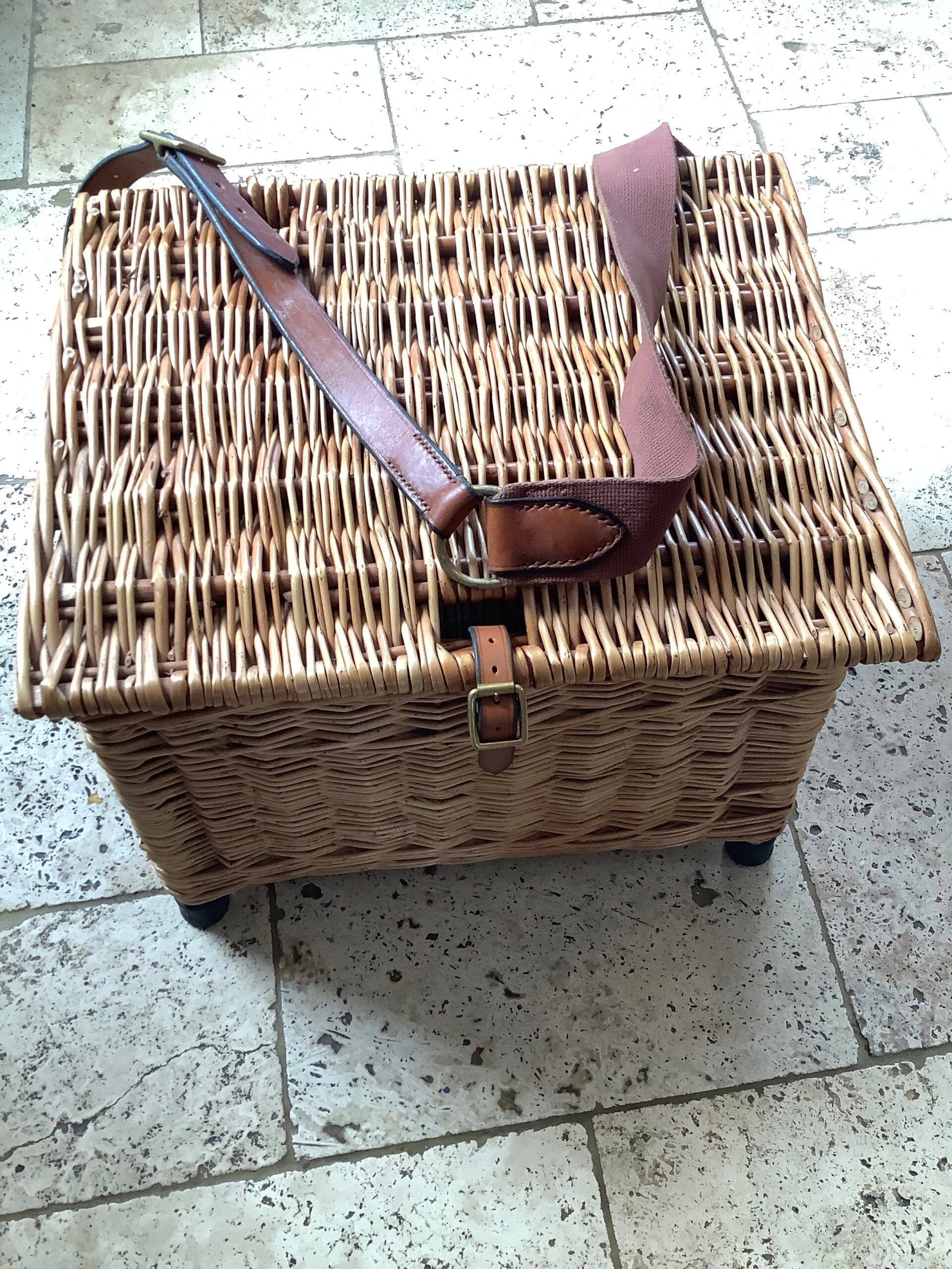 The Norfolk Basket Company Willow Fishing Stool