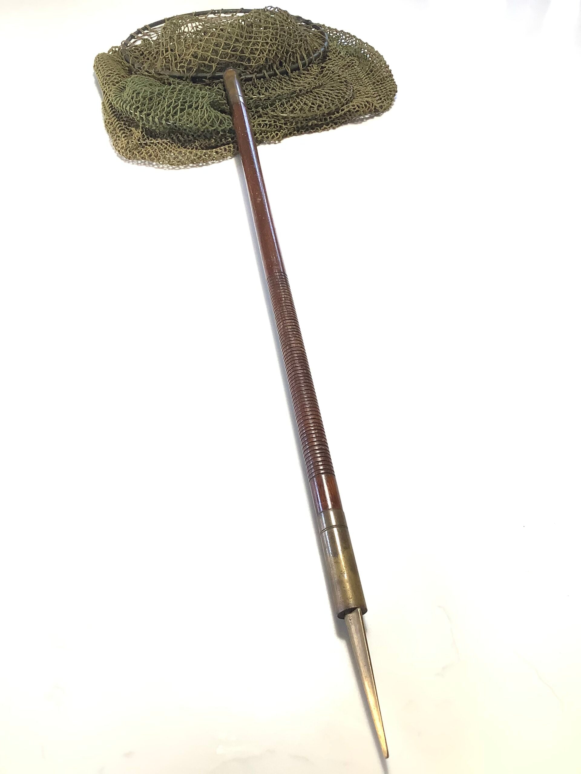 Rare Antique Thames Roach Pole Fisherman’s Bank Stick keep net.