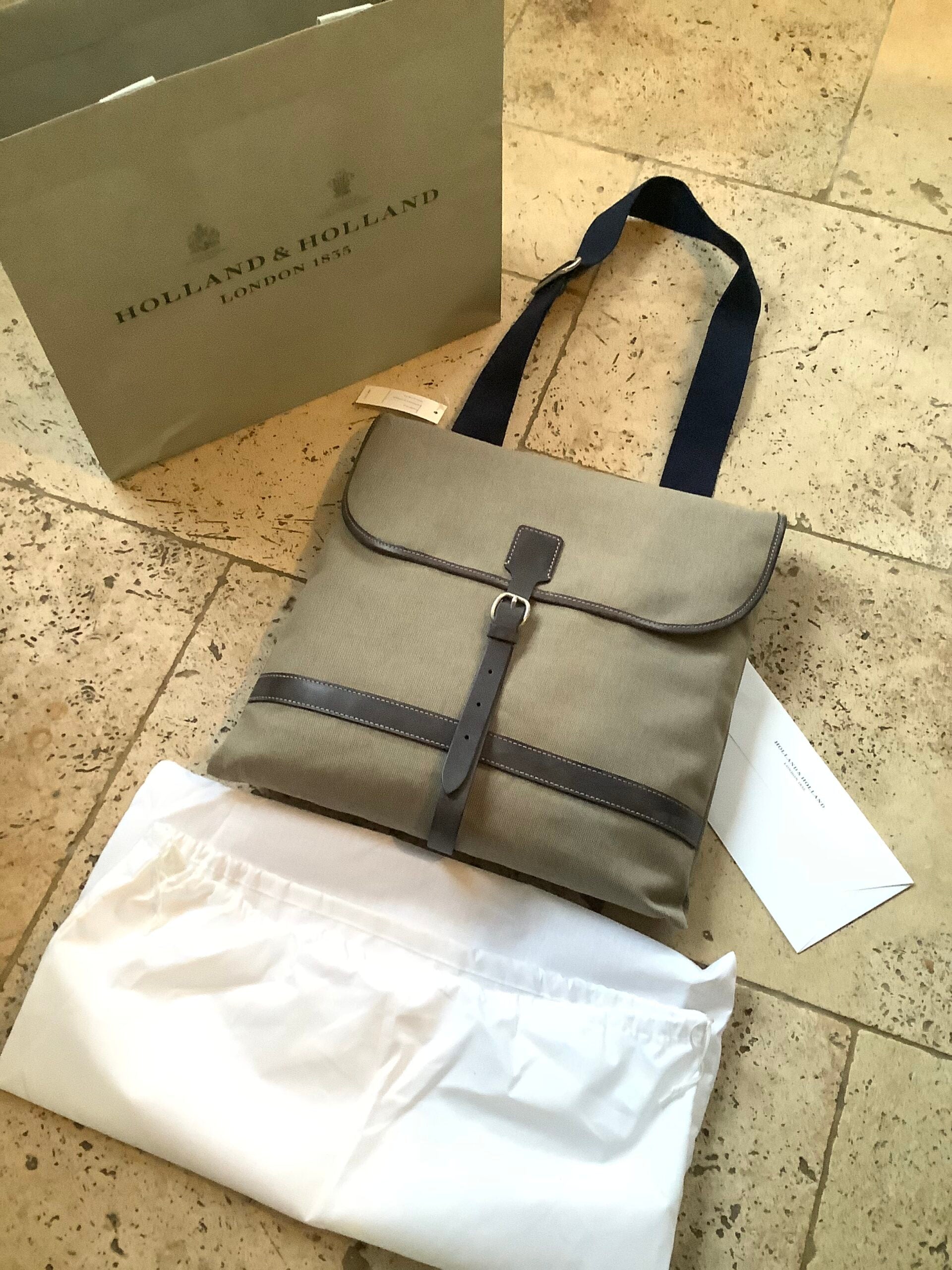 Rare Holland Holland of London “Fisherman” Bag