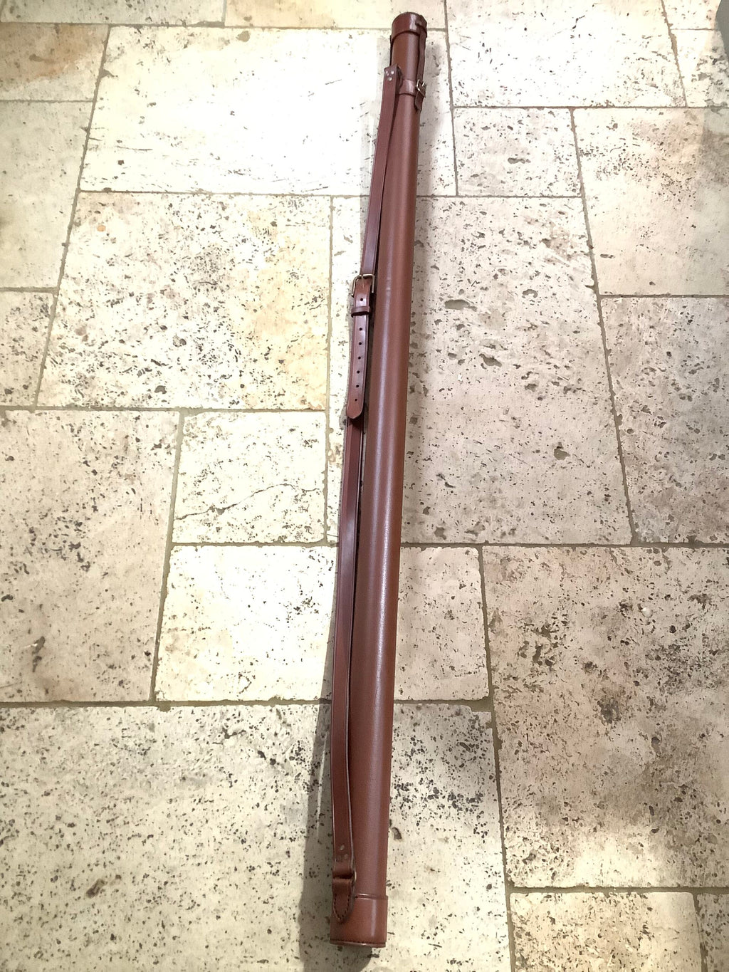 Best Quality HUGH GRIEVE Hand Crafted Saddle Leather Rod Holder