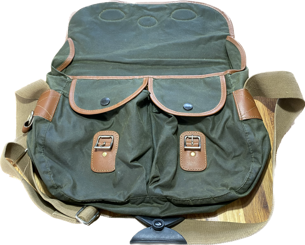 Vintage BARBOUR waxed and leather fisherman’s hold-all bag