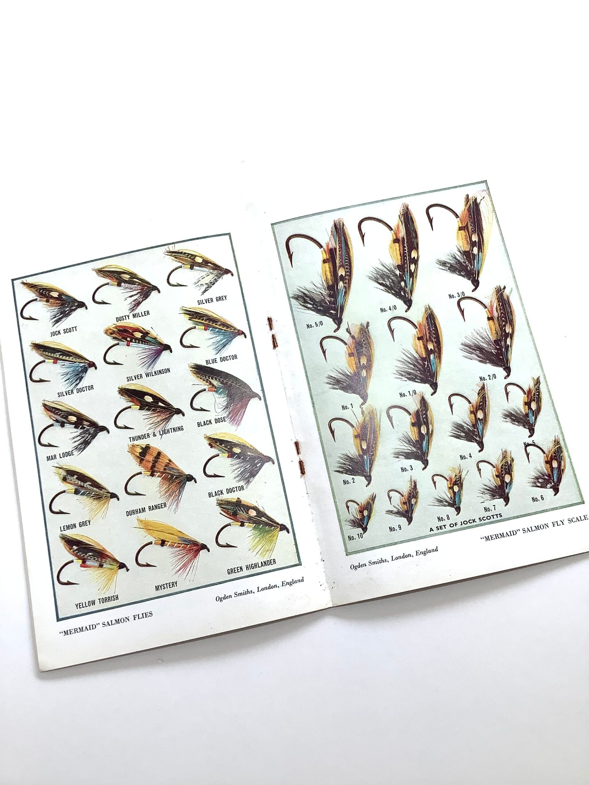 OGDEN SMITH FISHING FLY COLOURED ILLUSTRATED GUIDE