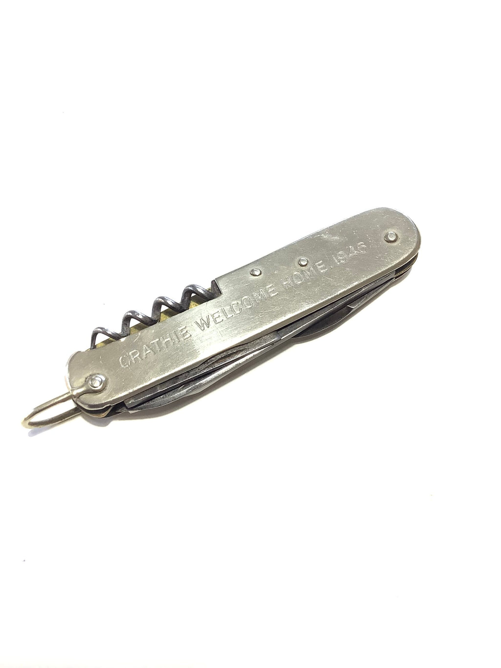 Scarce Antique Sportsman Knife gifted by THE KING IN 1946 to the returning soldiers from the War on Balmoral Estate CRATHIE Parish