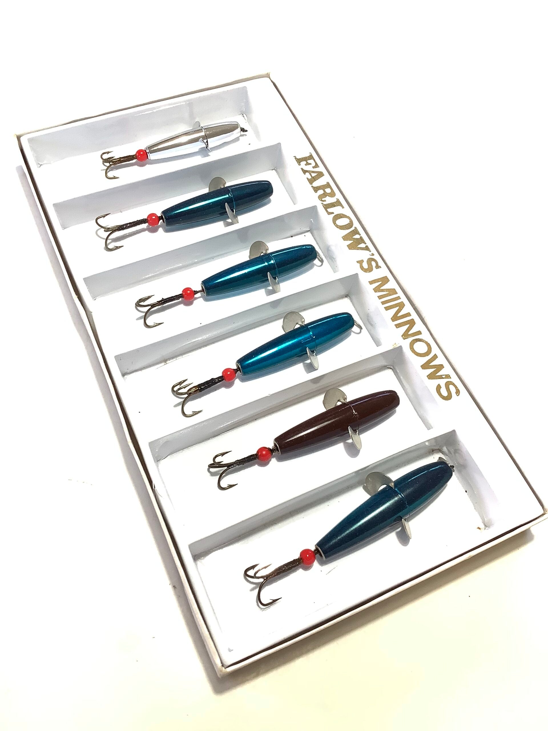 FARLOWS OF PALL MALL unused Box set of DEVON MINNOWS