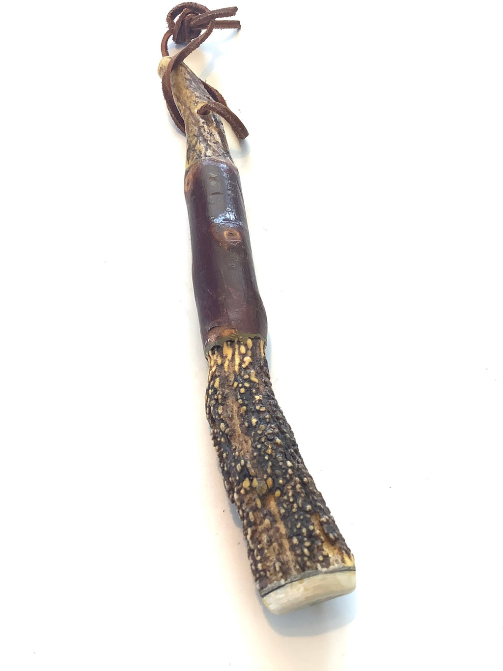 Vintage Rosewood Stag Antler Priest