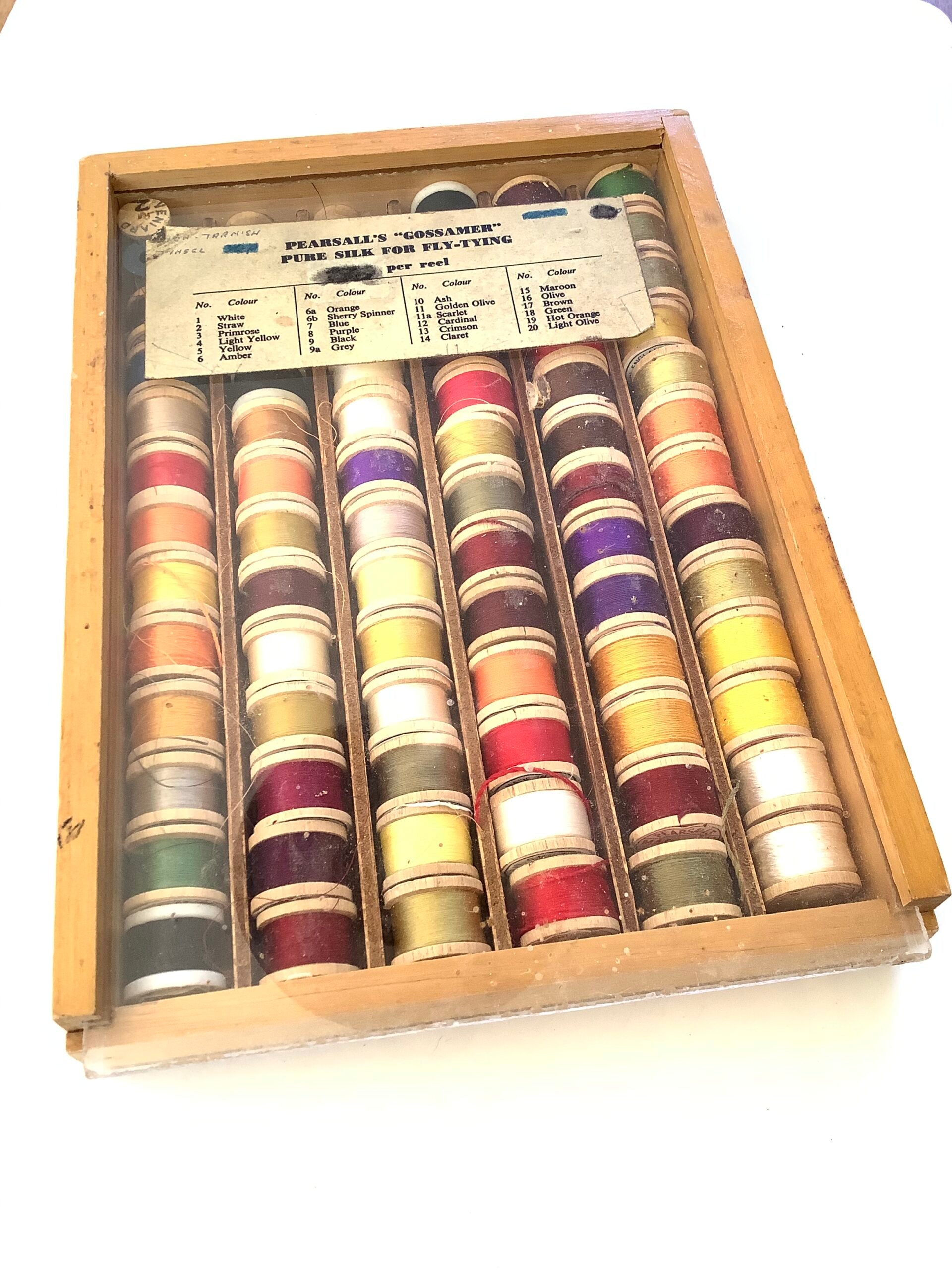 Boxed Set of Pearsall’s “Gossamer” Pure Silk for Fly Tying