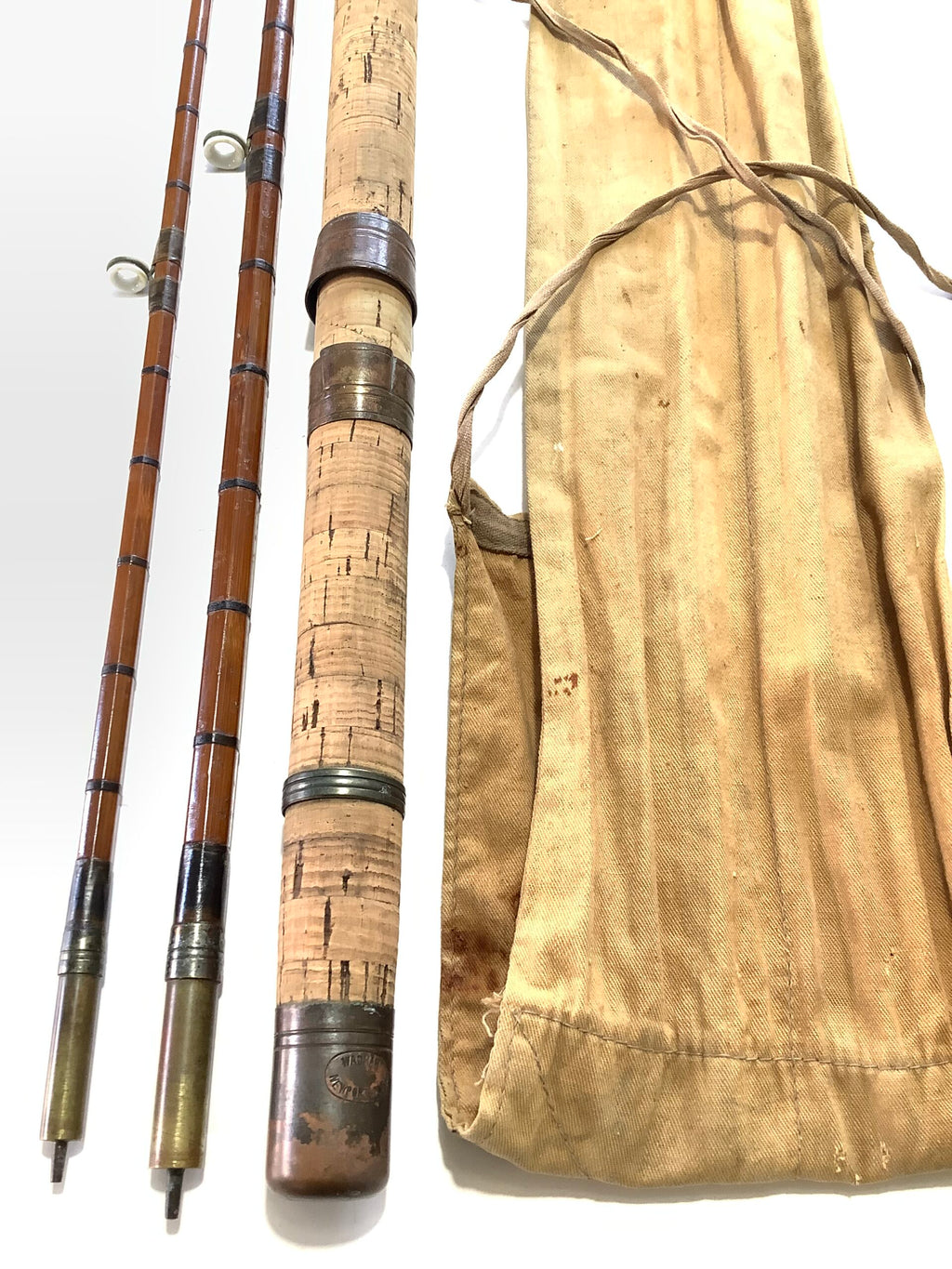 PERCY WADHAMS 9ft Built Cane Spinning Rod