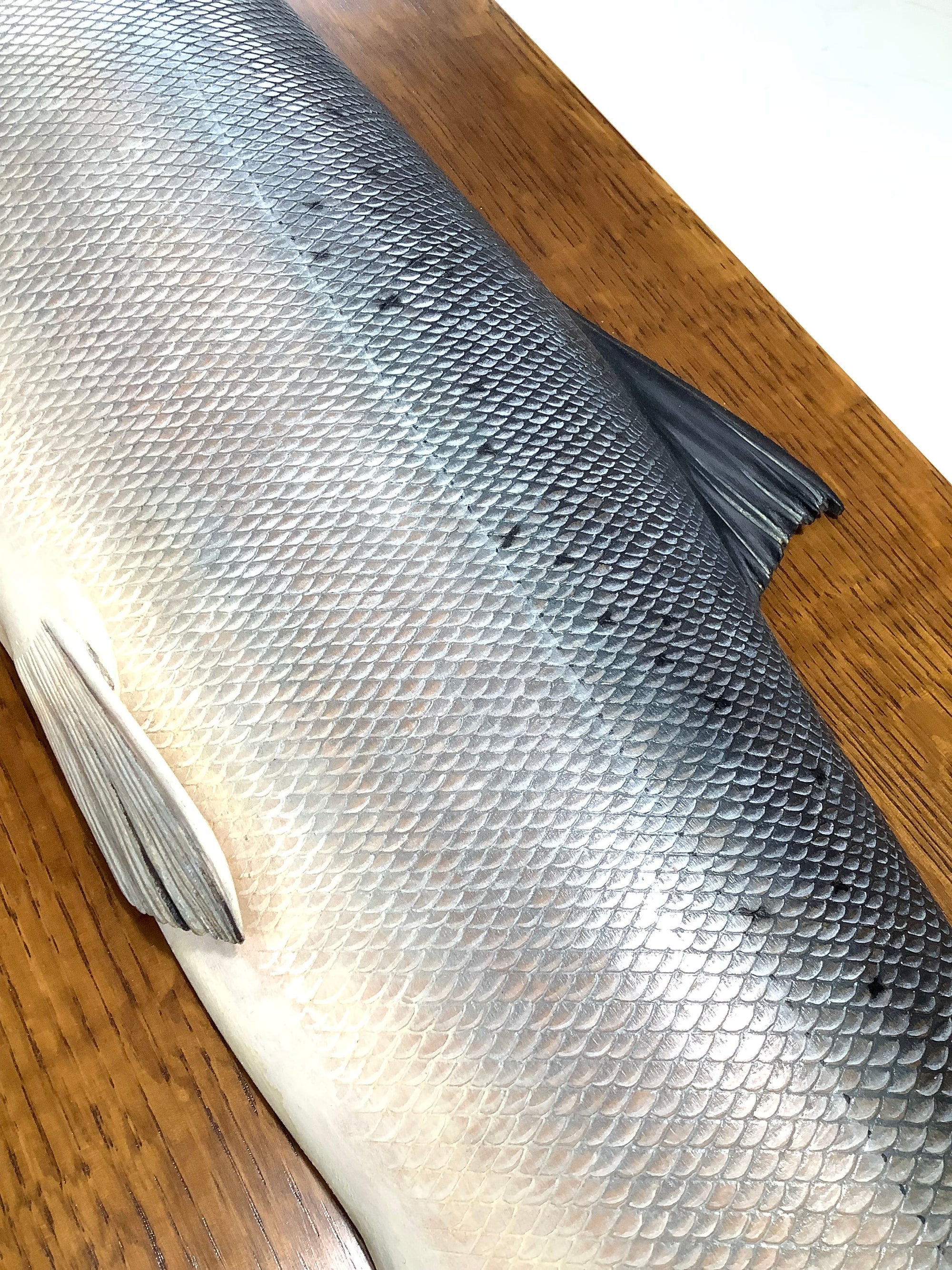 STEPHEN SMITH Masterpiece Hand Carved & Painted ATLANTIC SALMON