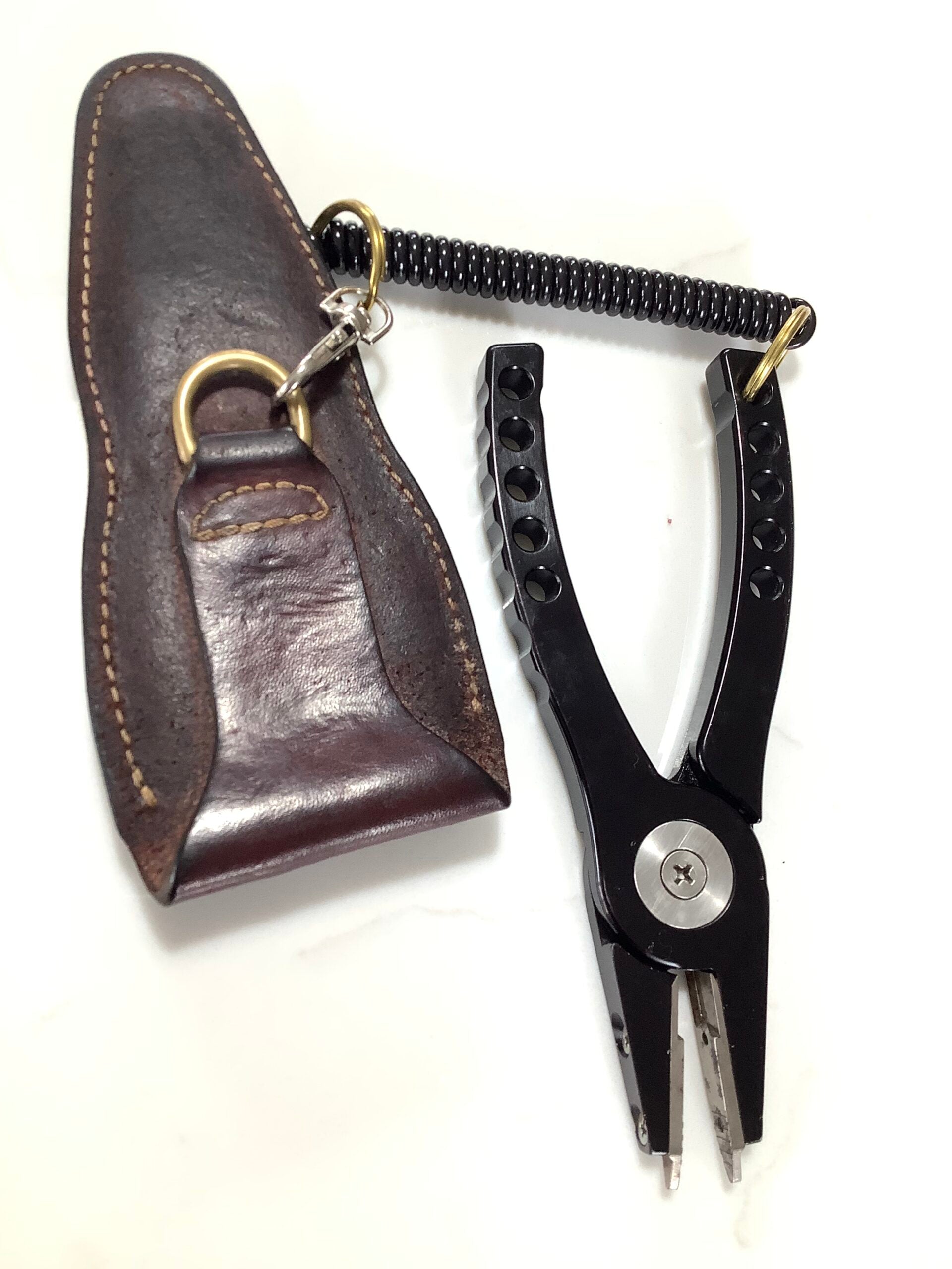ABEL #4 Fisherman’s Pliers with Case Lanyard Coil Oiler Set