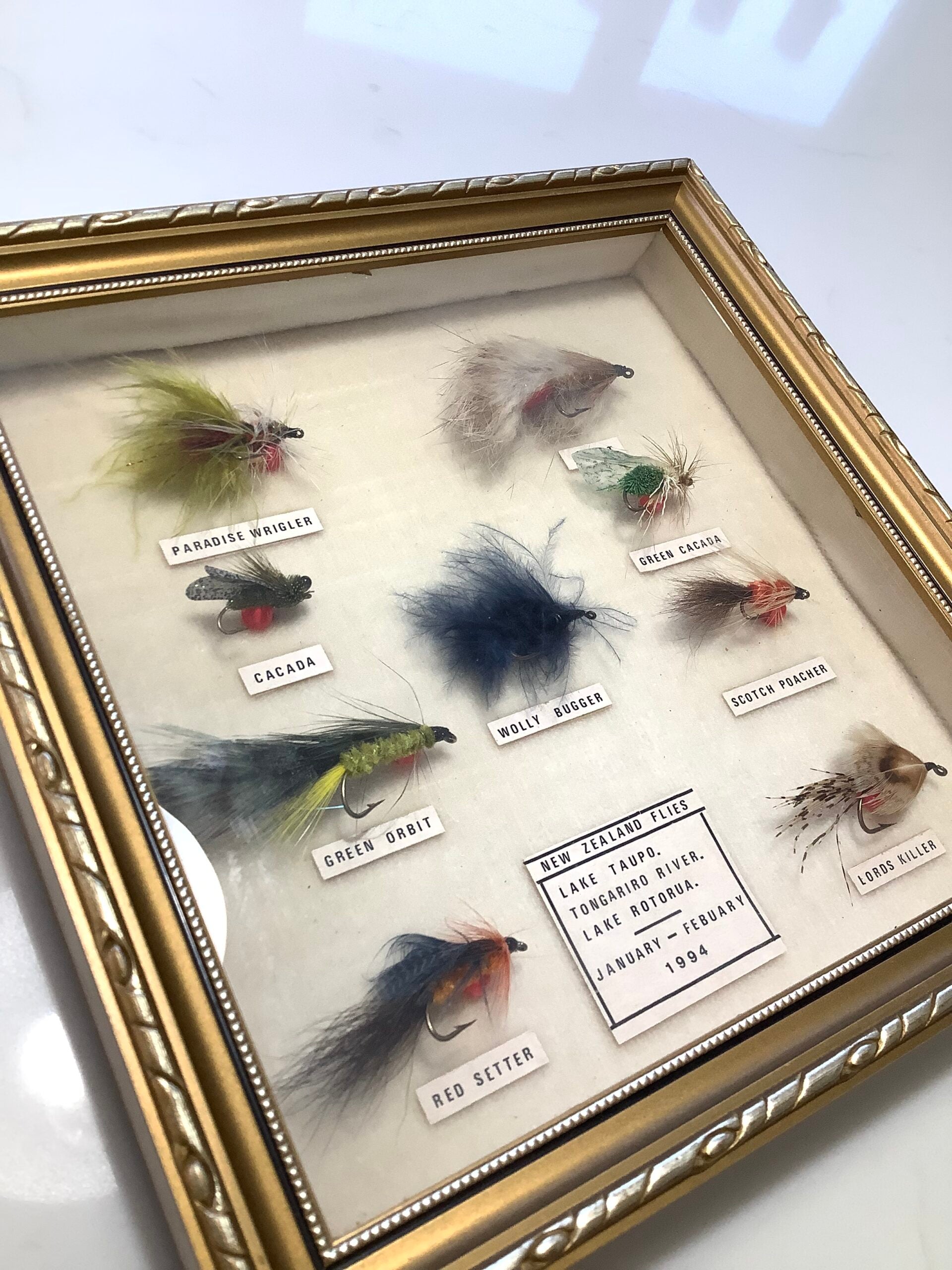 LAKE TAUPO Presentation set of Best flies Tongariro River Lake Rotorua