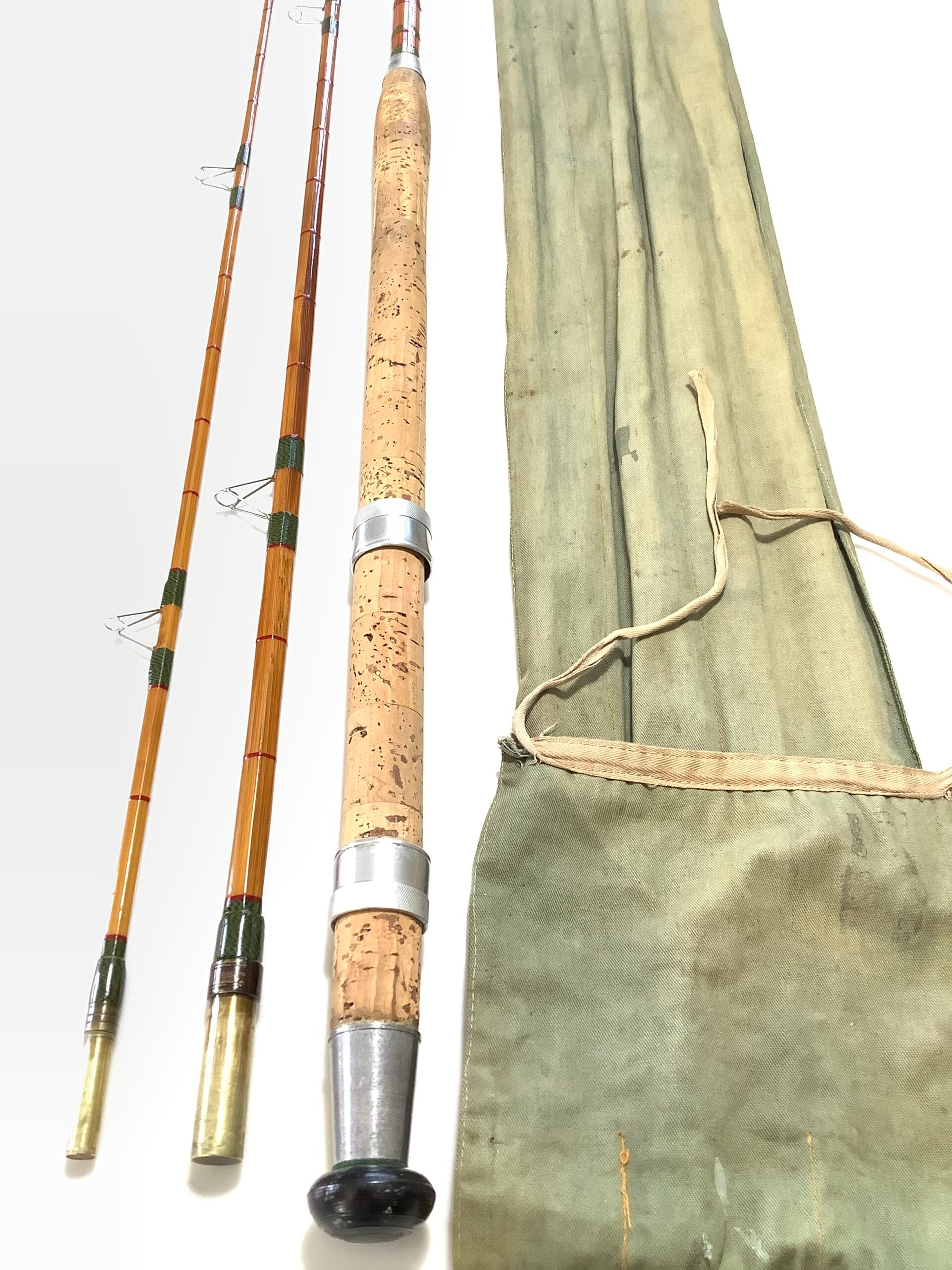 Rare BERNARD SEALEY “ THE FESTIVAL” Built cane rod – Antique & Vintage Fishing Tackle