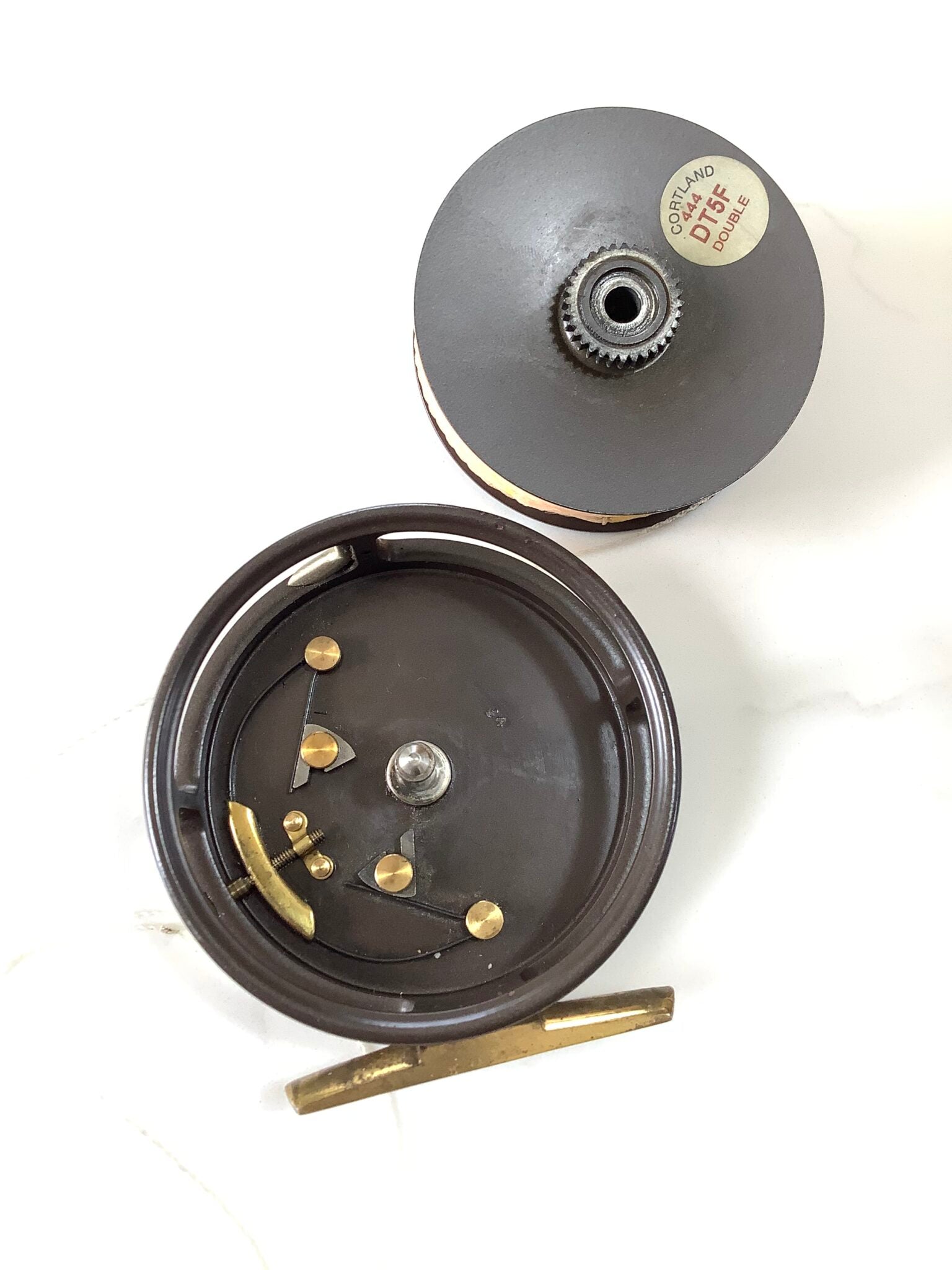 Vintage Hardy Bros GOLDEN LRH Lightweight Edition Fly Reel
