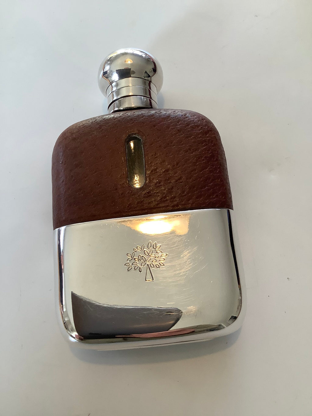 Rare Vintage Boxed Mulberry Company Hip Flask