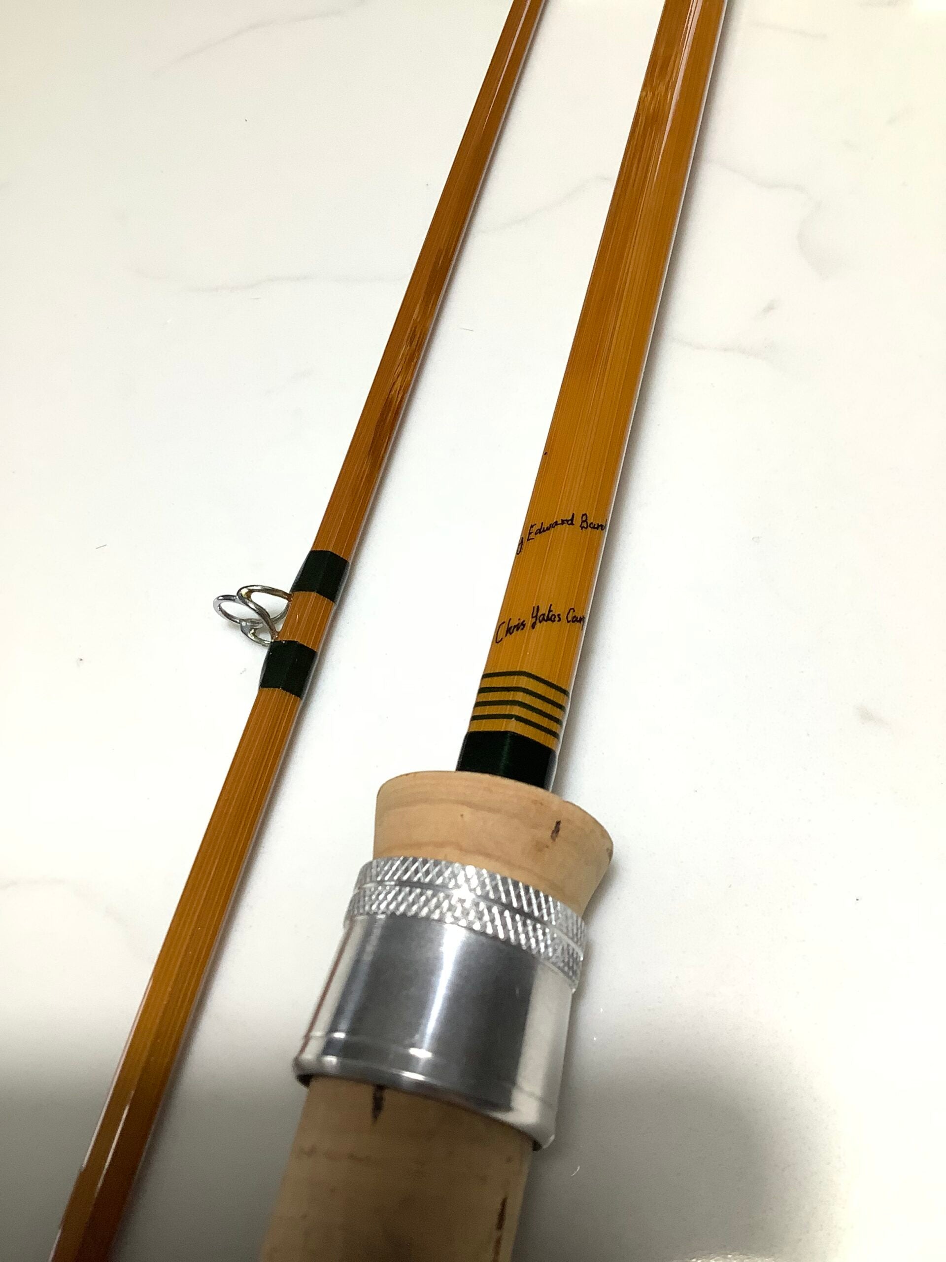 Very RARE Edward Barder “ CHRIS YATES CARP STALKING ” Built Cane Rod